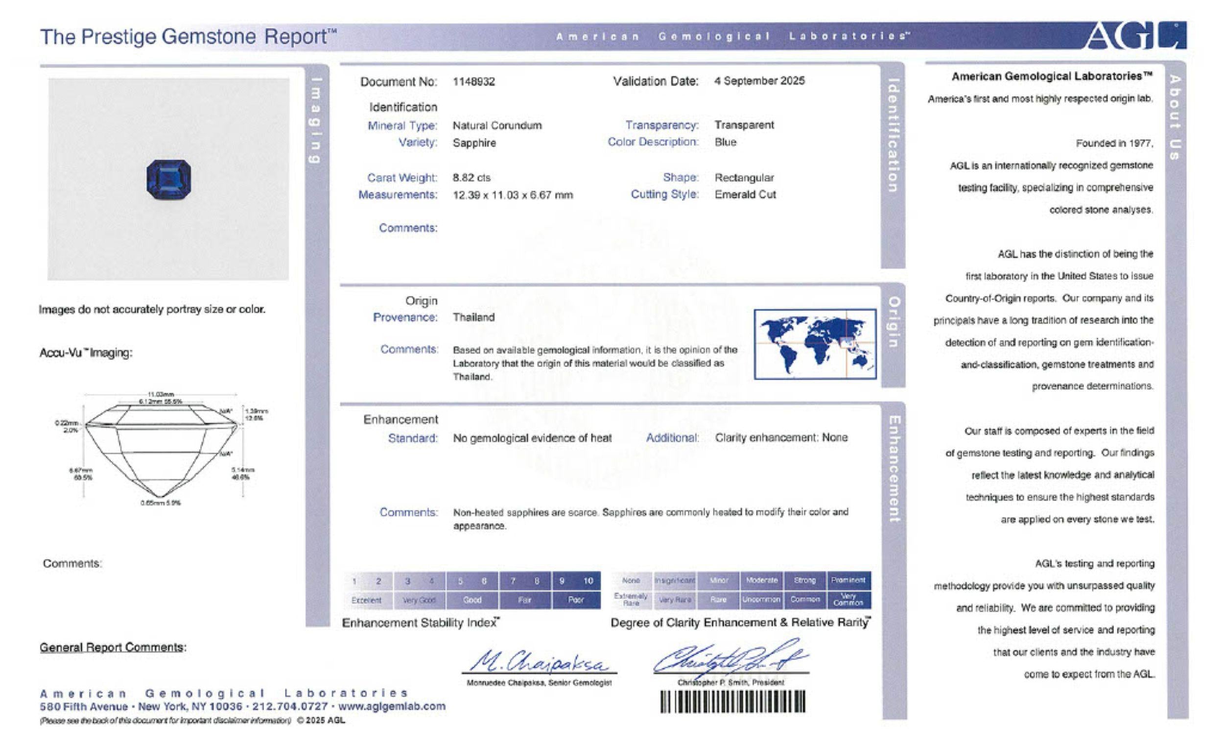 Mid-Century 9.28 CTW No Heat Sapphire Diamond Vintage Cocktail Ring AGL