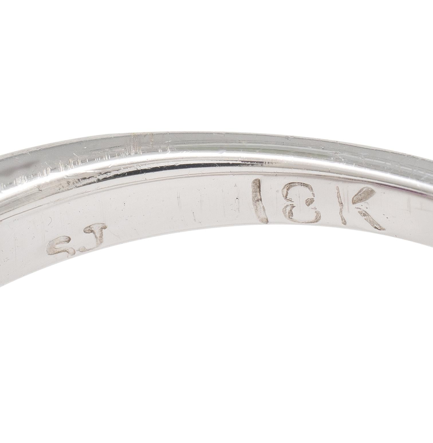 Contemporary 3.35 CTW Madagascar Pink Sapphire Diamond 18K White Gold Ring GIA