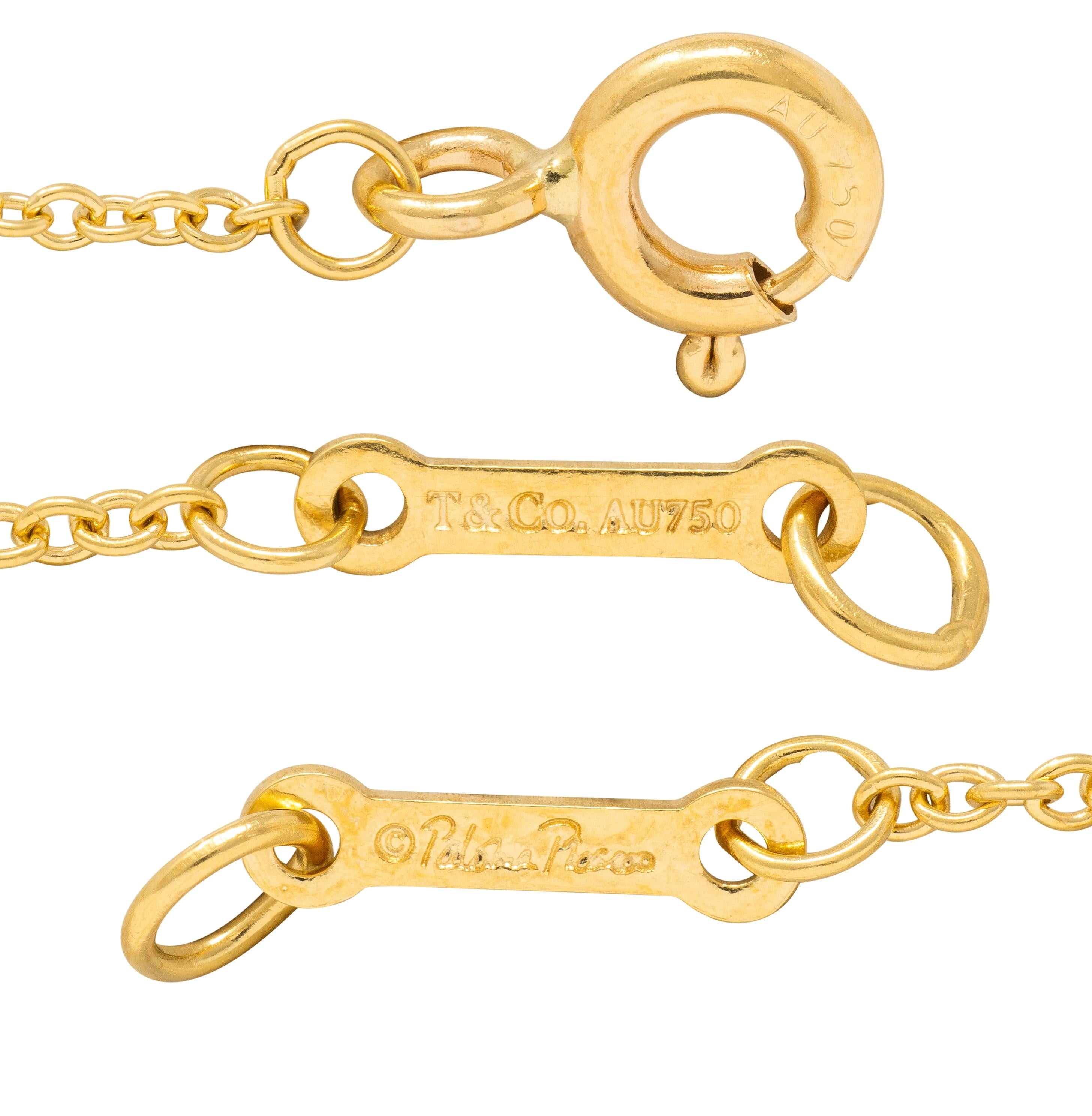 Paloma Picasso Tiffany & Co. 1990s 18K Vintage Double Loving Hearts Necklace