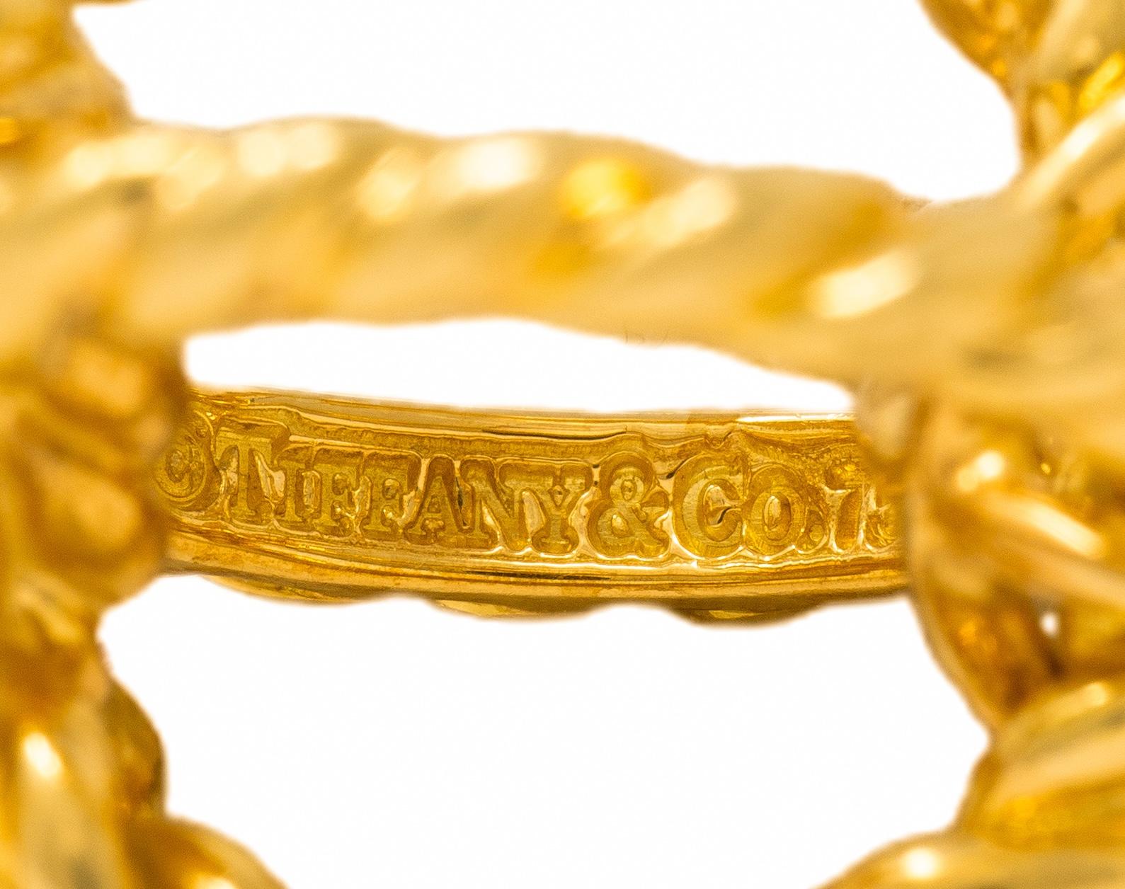 Tiffany & Co. Schlumberger 1960's 18K Gold Twisted Sphere Link Vintage Bracelet