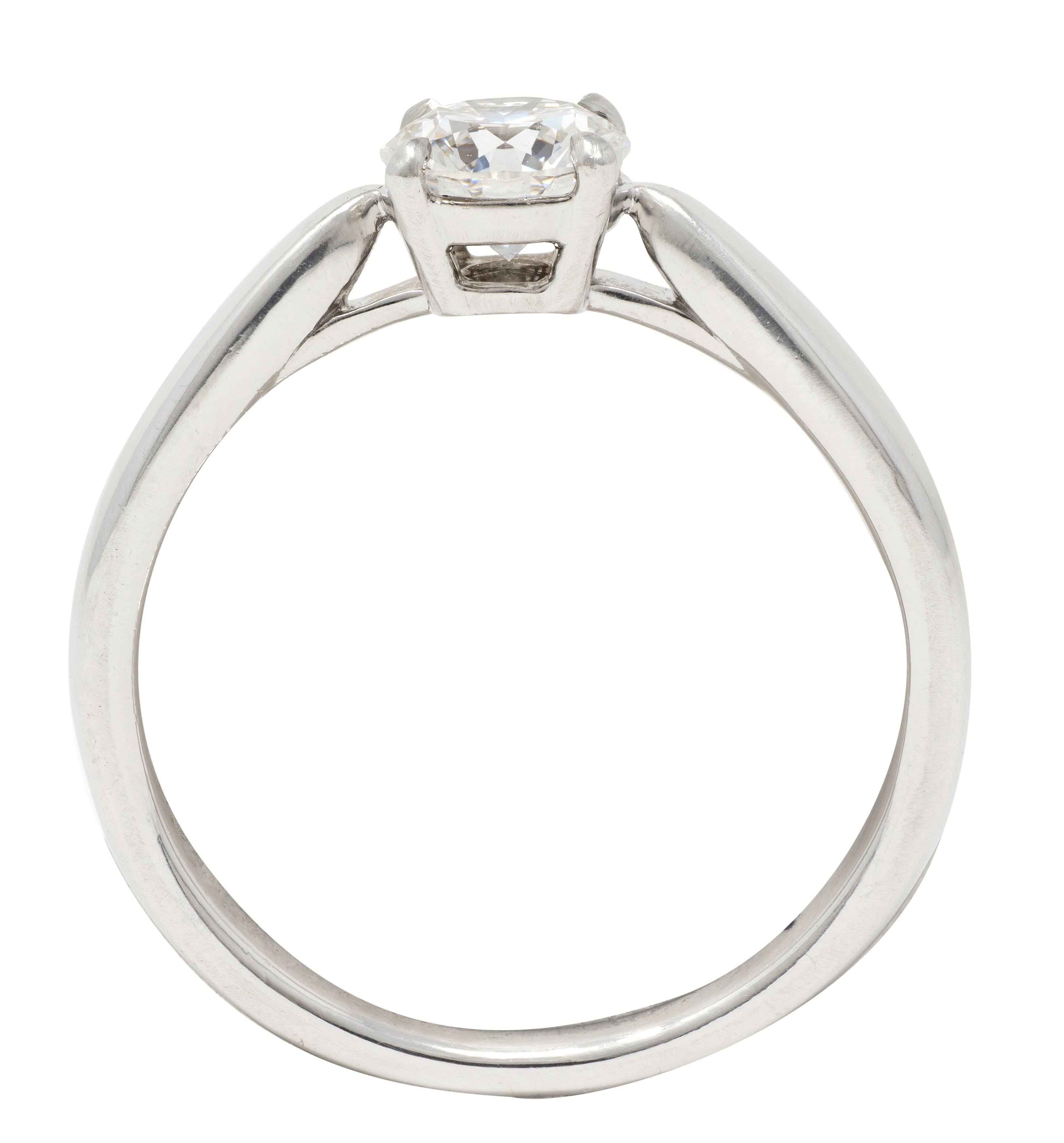 Tiffany & Co. Round Brilliant Diamond Platinum Harmony Solitaire Engagement Ring