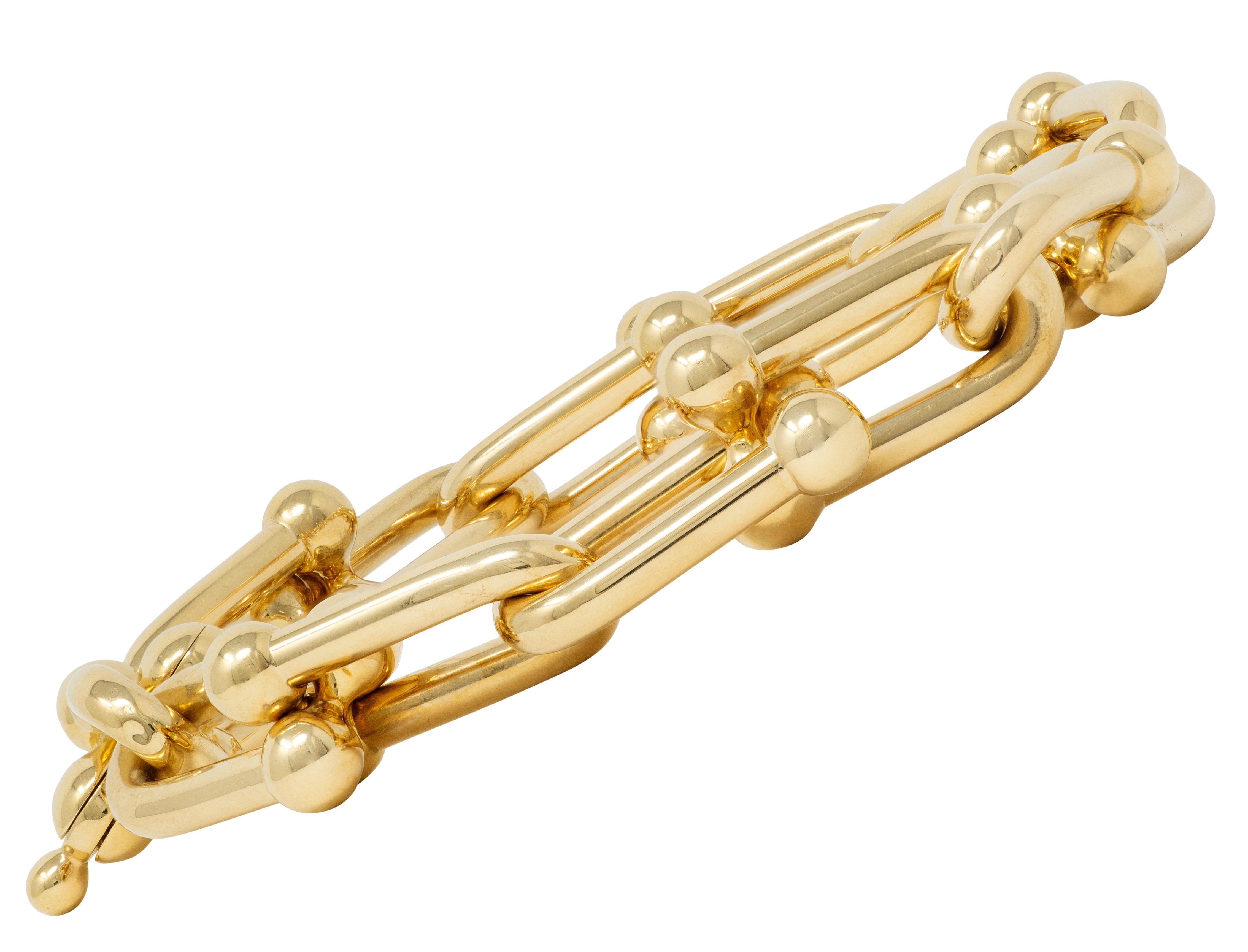 Tiffany & Co. Contemporary 18 Karat Yellow Gold Large Hardware Bracelet