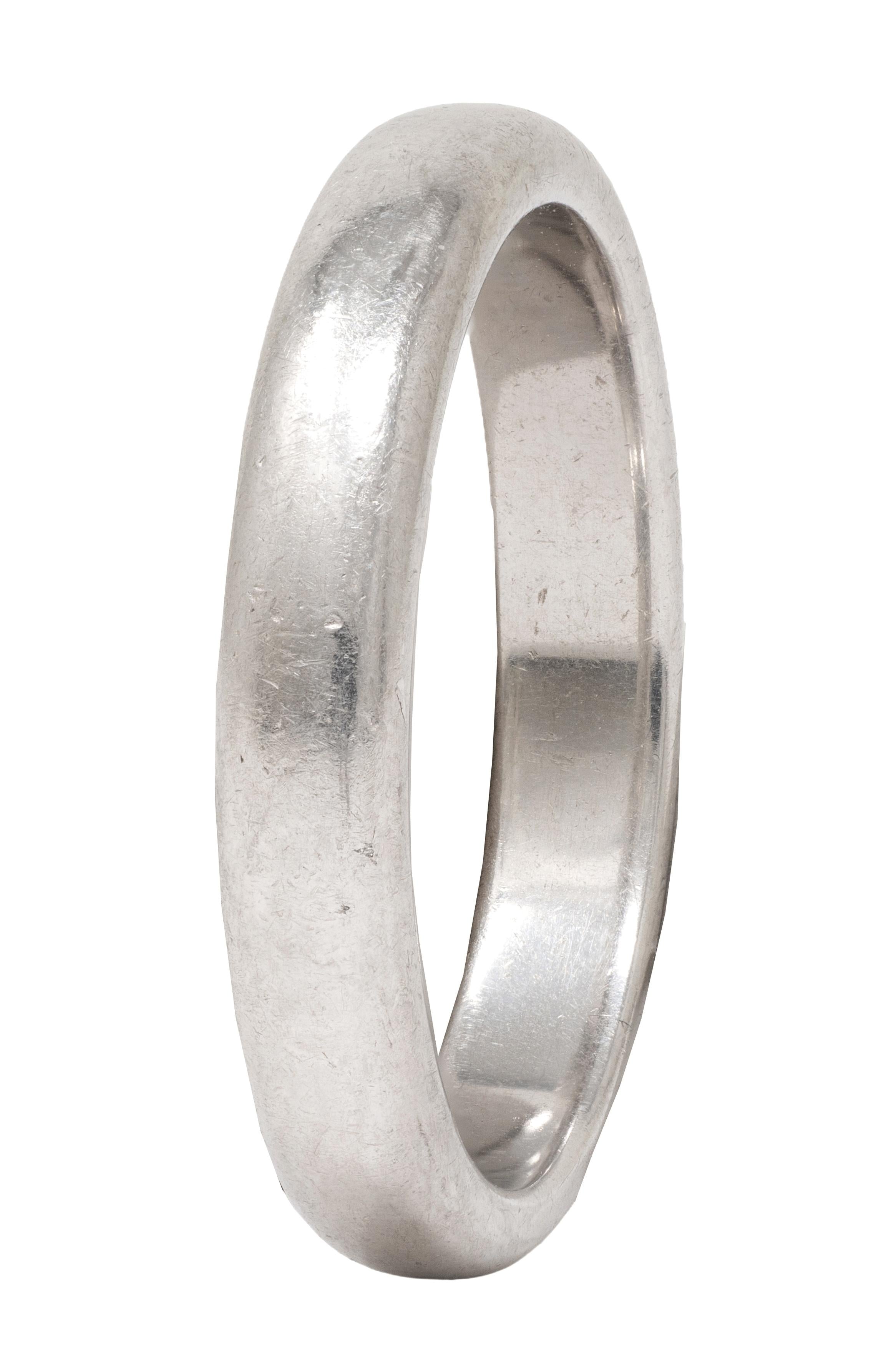 Tiffany & Co. 1990's Platinum Vintage Slim Wedding Band Ring