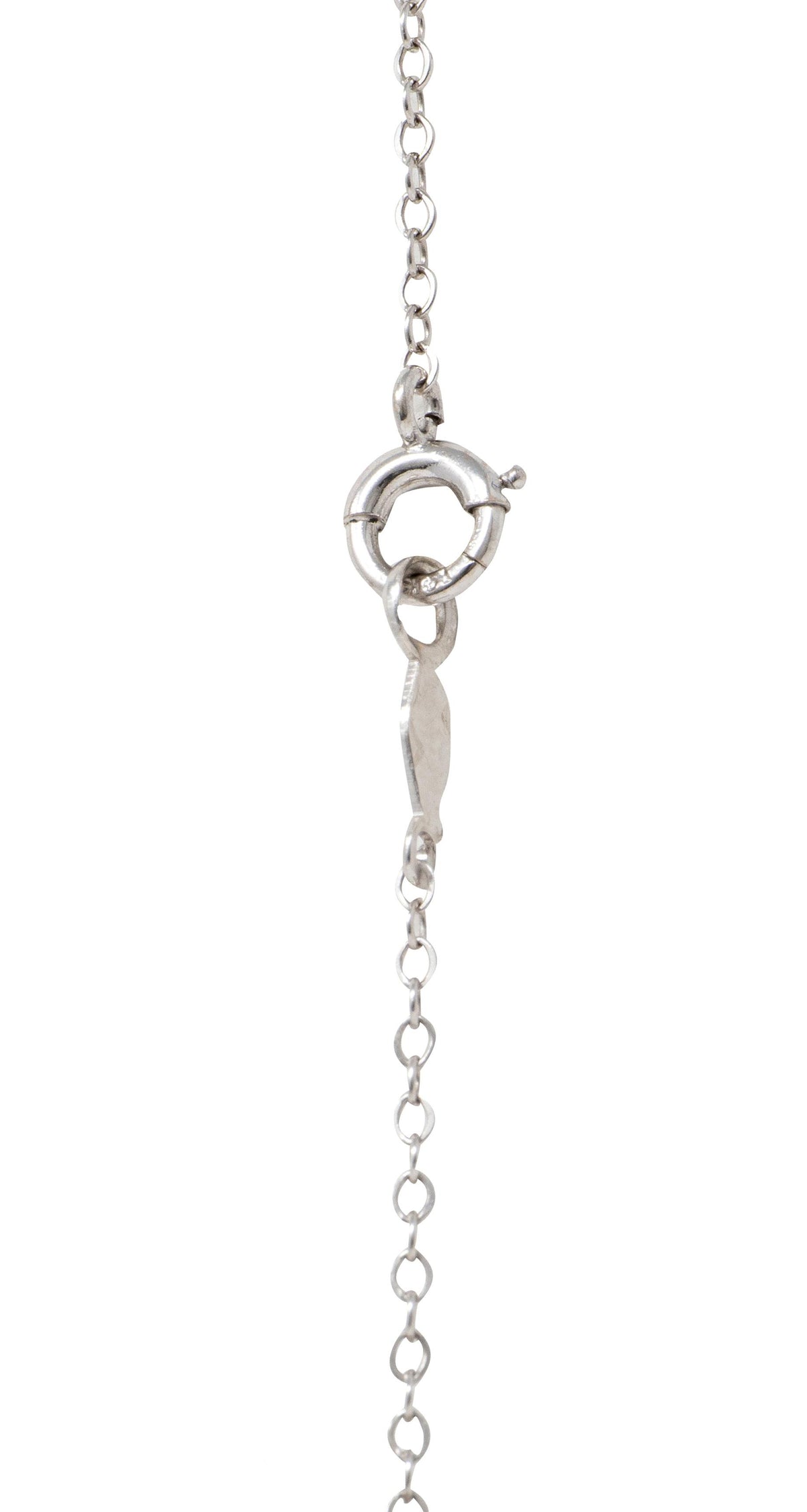Art Nouveau Aquamarine Diamond Pearl 14K Gold Platinum Antique Heart Necklace