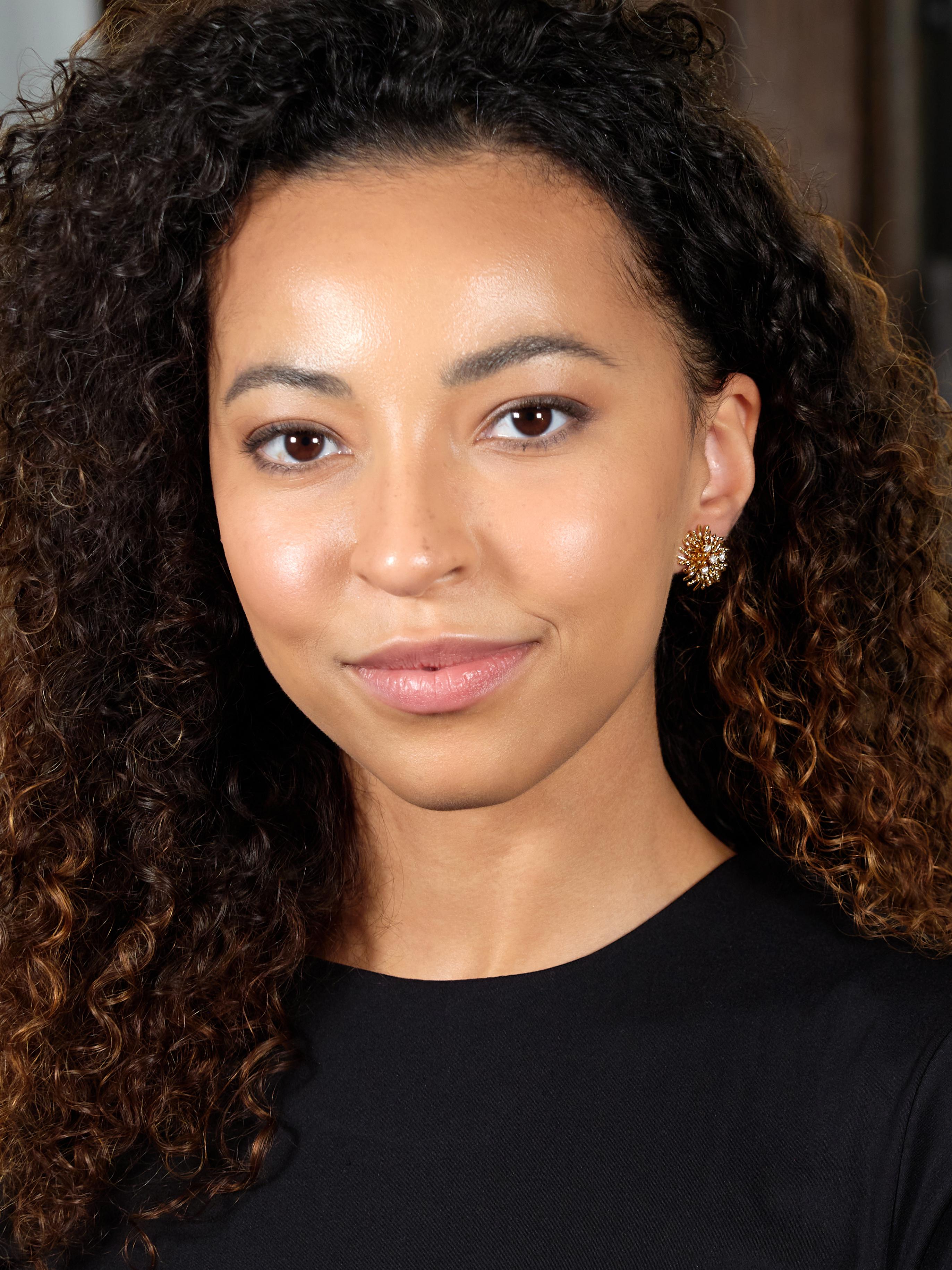 Tiffany & Co. 1970's Diamond 18K Gold Vintage Anemone Ear-Clip Earrings