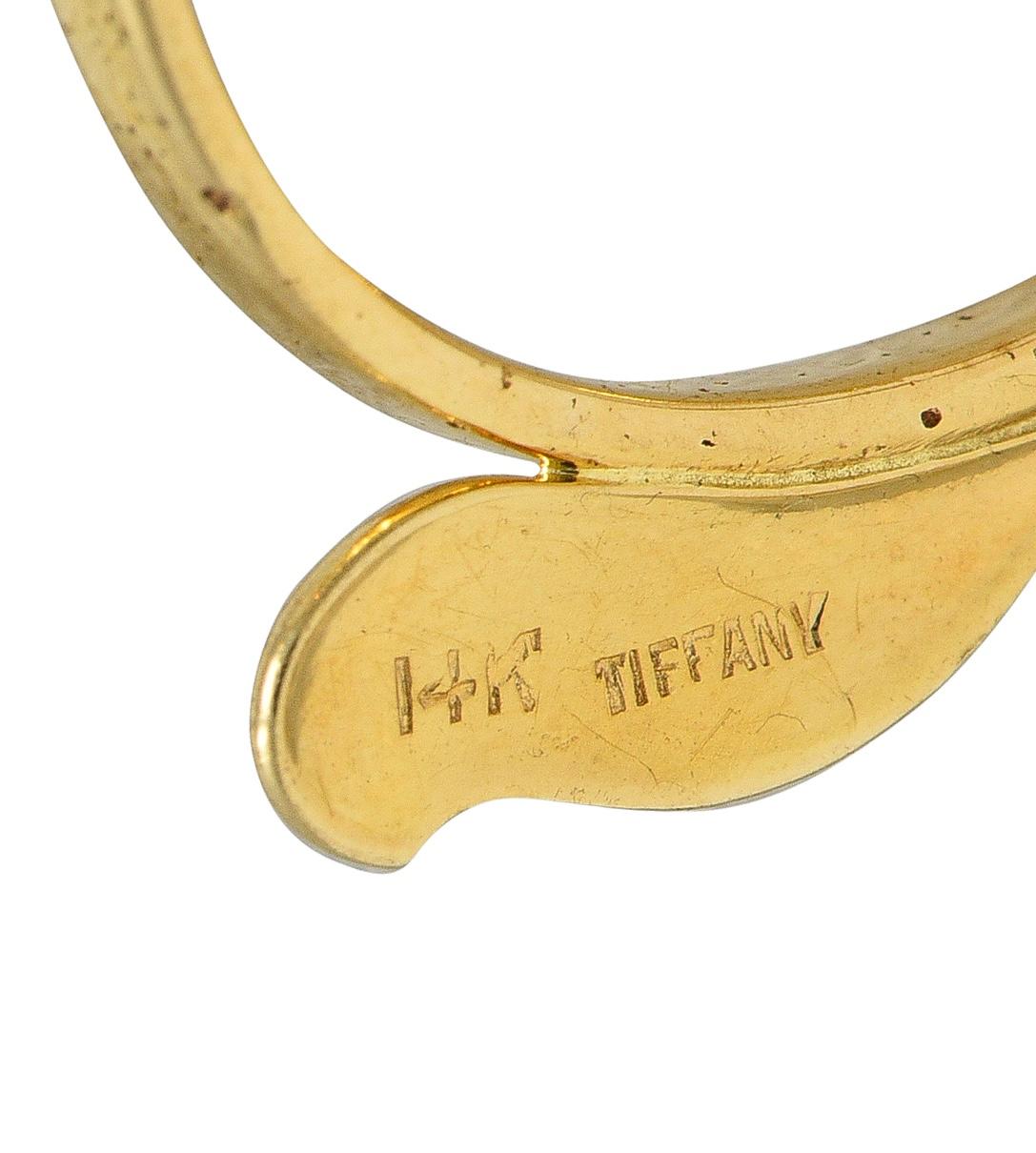 Tiffany & Co. Retro 14 Karat Yellow Gold Vintage Whimsical Dog Brooch