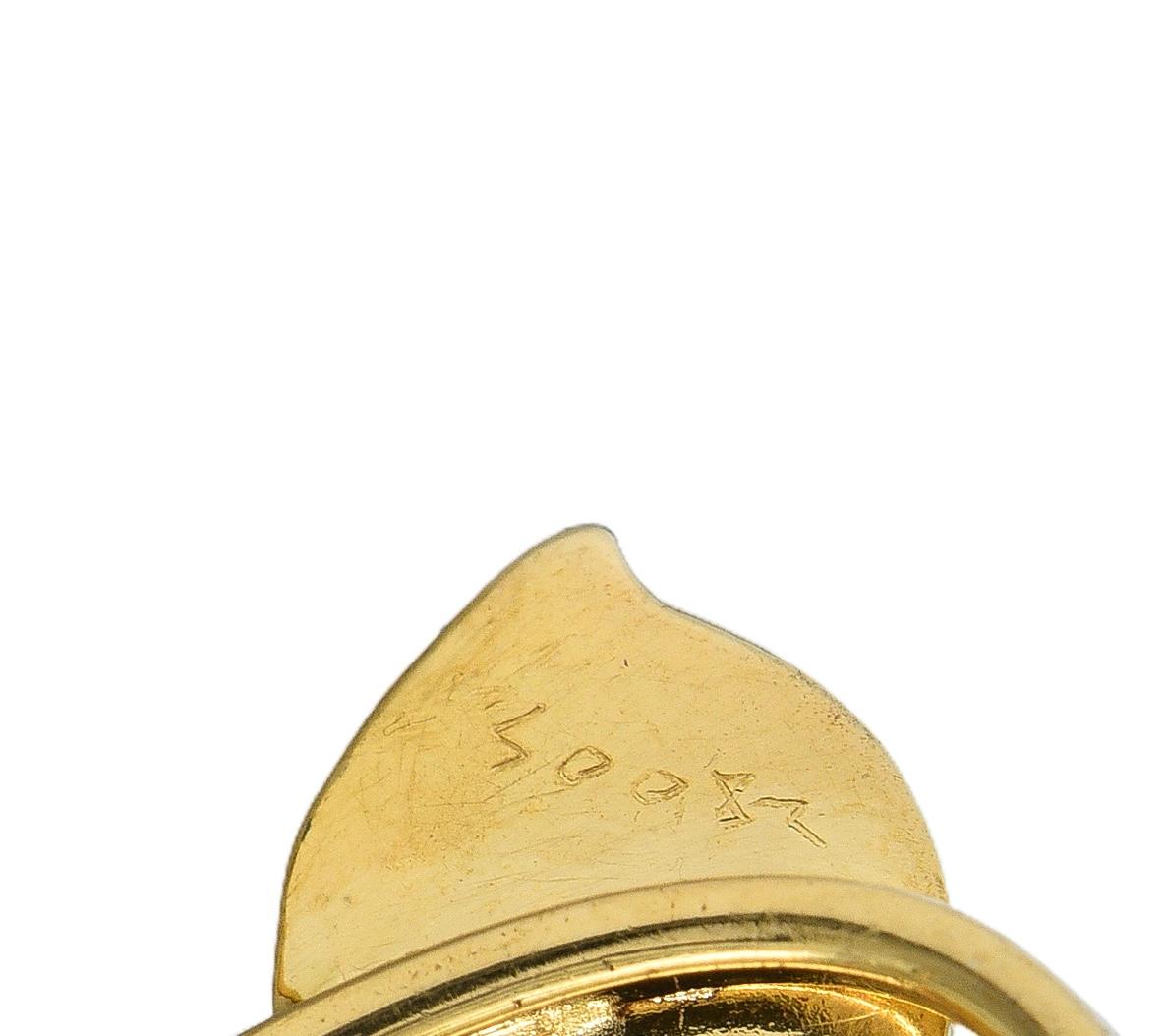 Tiffany & Co. Retro 14 Karat Yellow Gold Vintage Whimsical Dog Brooch