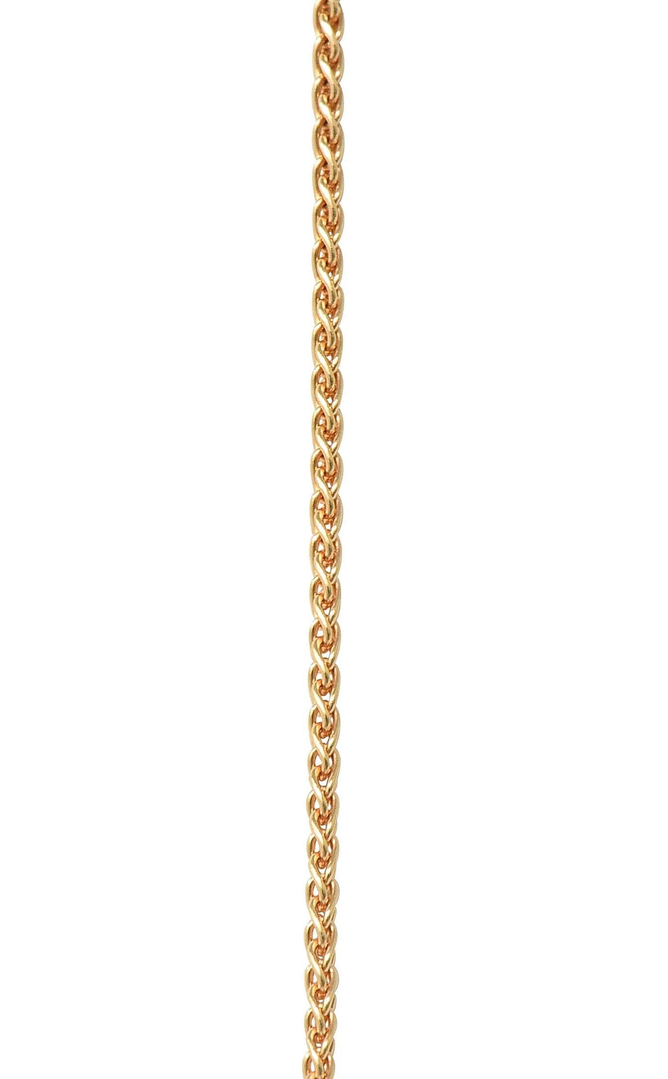 Bulgari Enigma 2000's Diamond 18 Karat Gold Turtle Slide Pendant Necklace