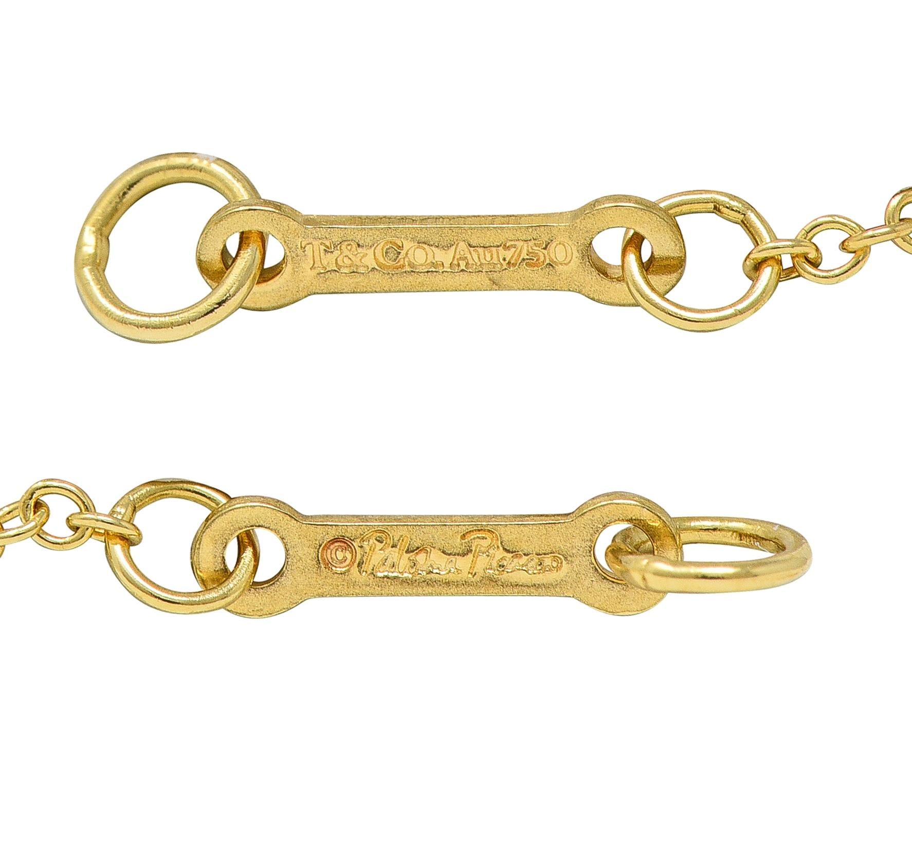 Paloma Picasso Tiffany & Co. 18K Yellow Gold Double Loving Hearts Necklace