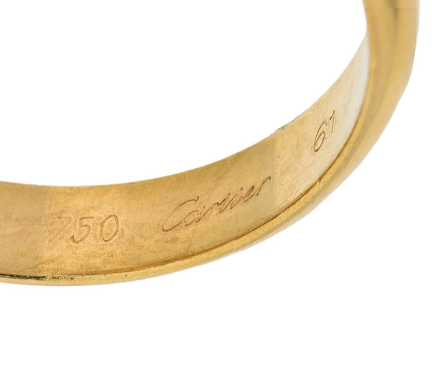 Cartier 1997 French 18 Karat Tri-Colored Gold Vintage Trinity Rolling Band Ring