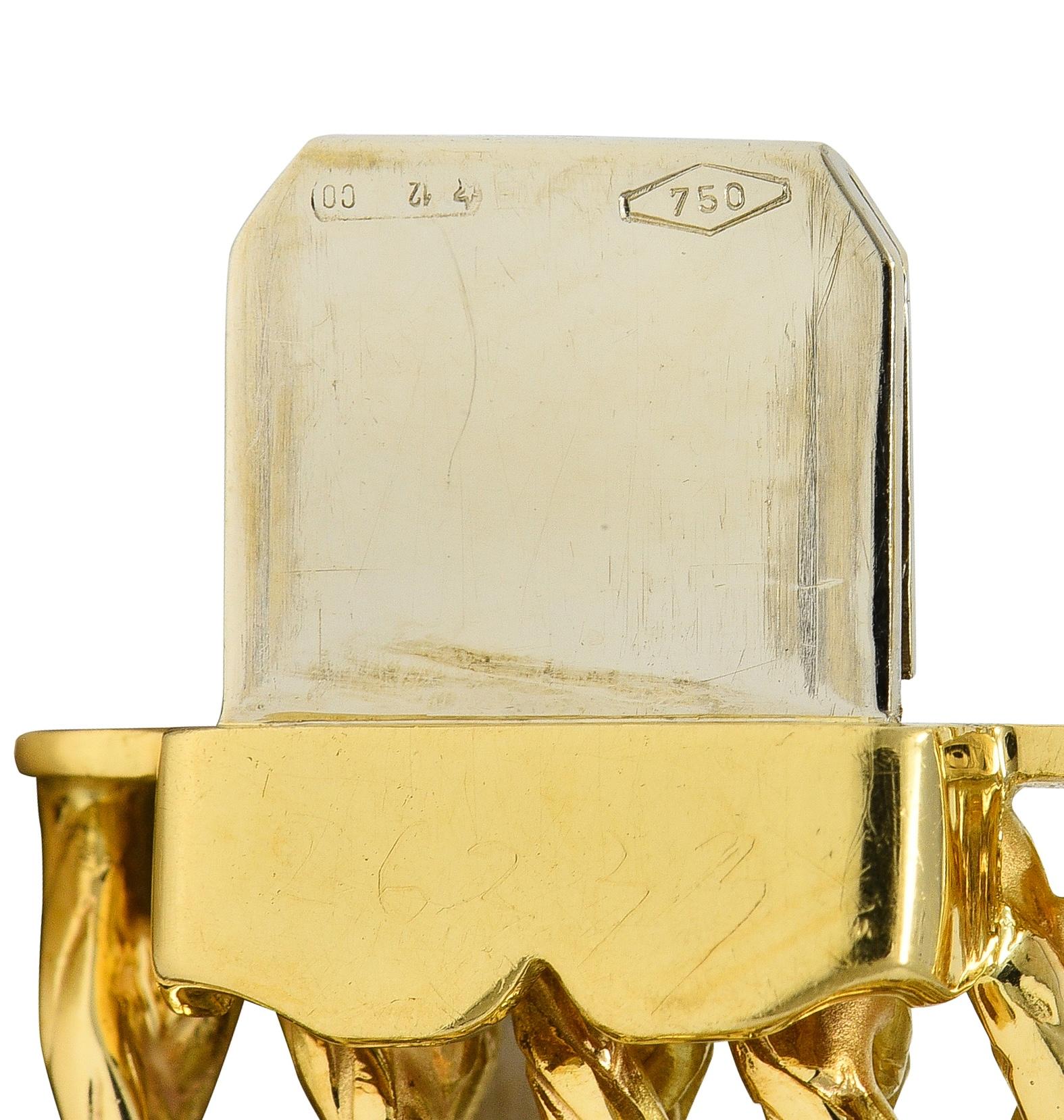 Buccellati 18 Karat Yellow Gold Vintage Woven Crepe de Chine Collar Necklace