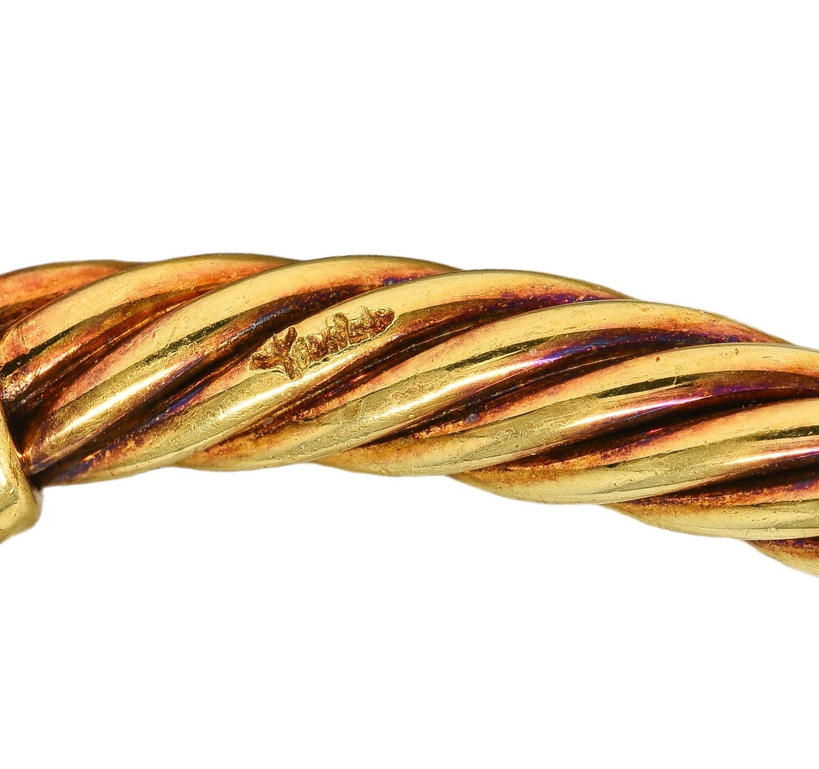 Pomellato 1990's Diamond 18 Karat Two-Tone Gold Vintage Golf Charm Bracelet