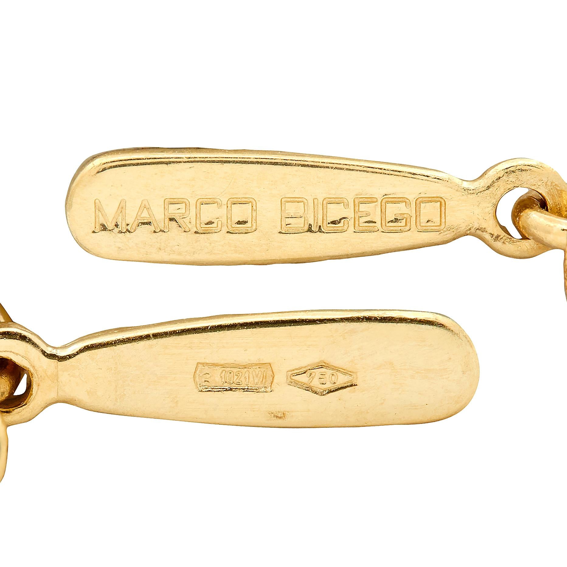 Marco Bicego Amethyst Tourmaline 18 Karat Yellow Gold Beaded Station Necklace