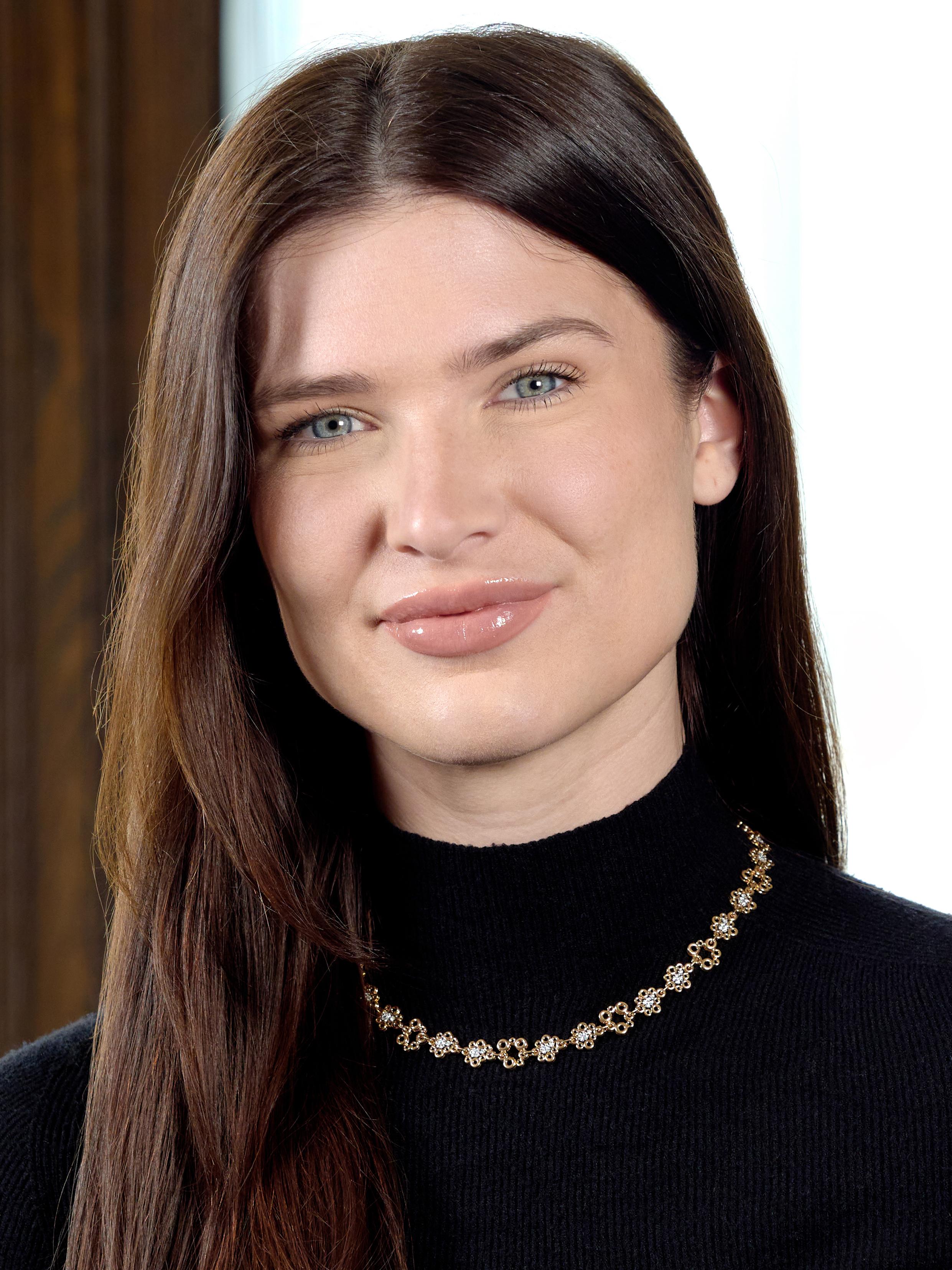 Roberto Coin Diamond 18 Karat Two-Tone Gold Bubble Necklace