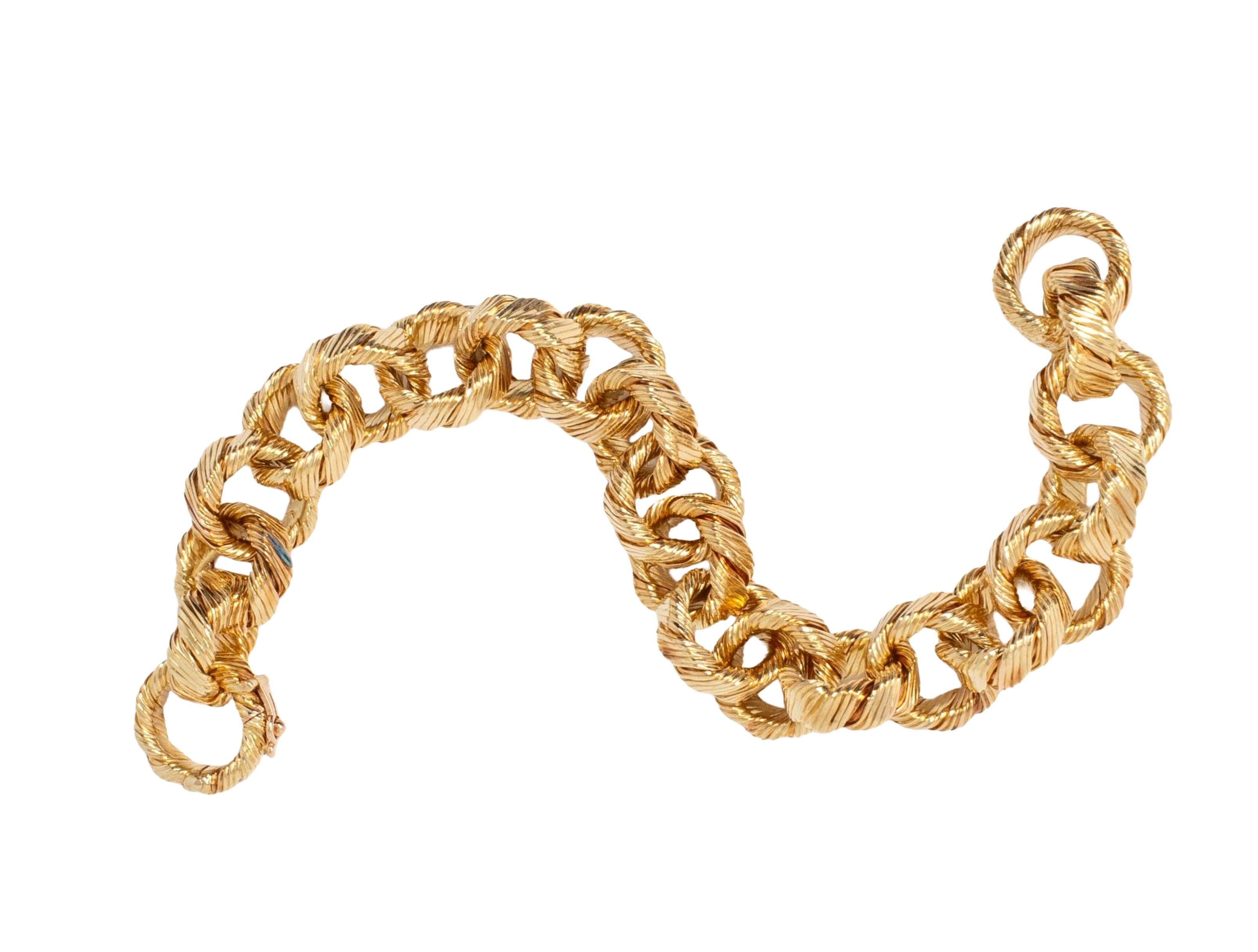 Georges L'Enfant 1970's 18 Karat Yellow Gold Vintage Rollo Link Bracelet