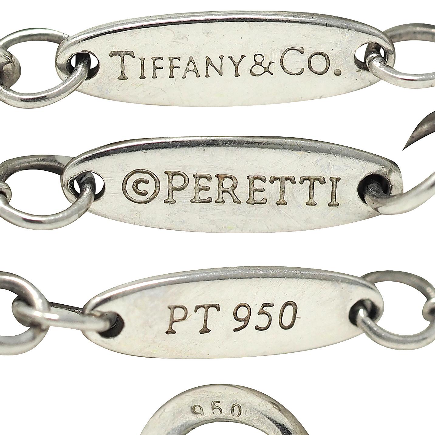 Elsa Peretti 2000's Diamond Platinum Diamonds-By-The-Yard Necklace