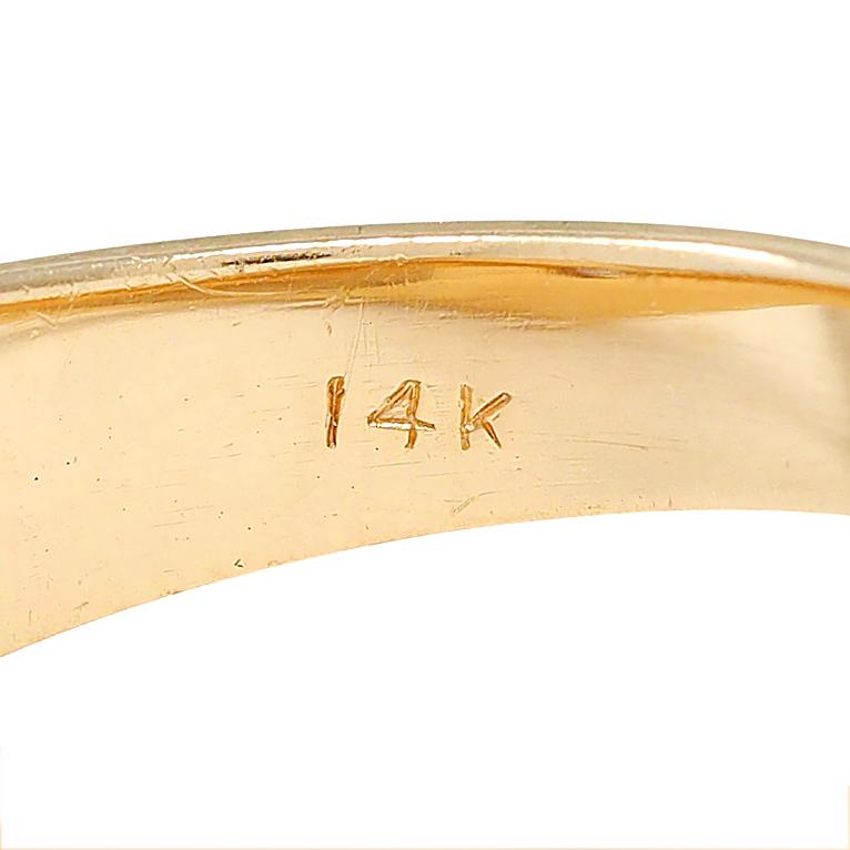 1960's Transitional Cut Diamond 14K Gold Vintage Solitaire Engagement Ring