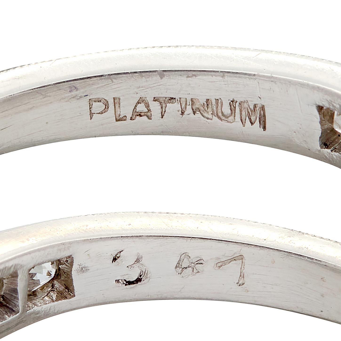 Art Deco 1.88 CTW Old European Cut Diamond Platinum Vintage Engagement Ring