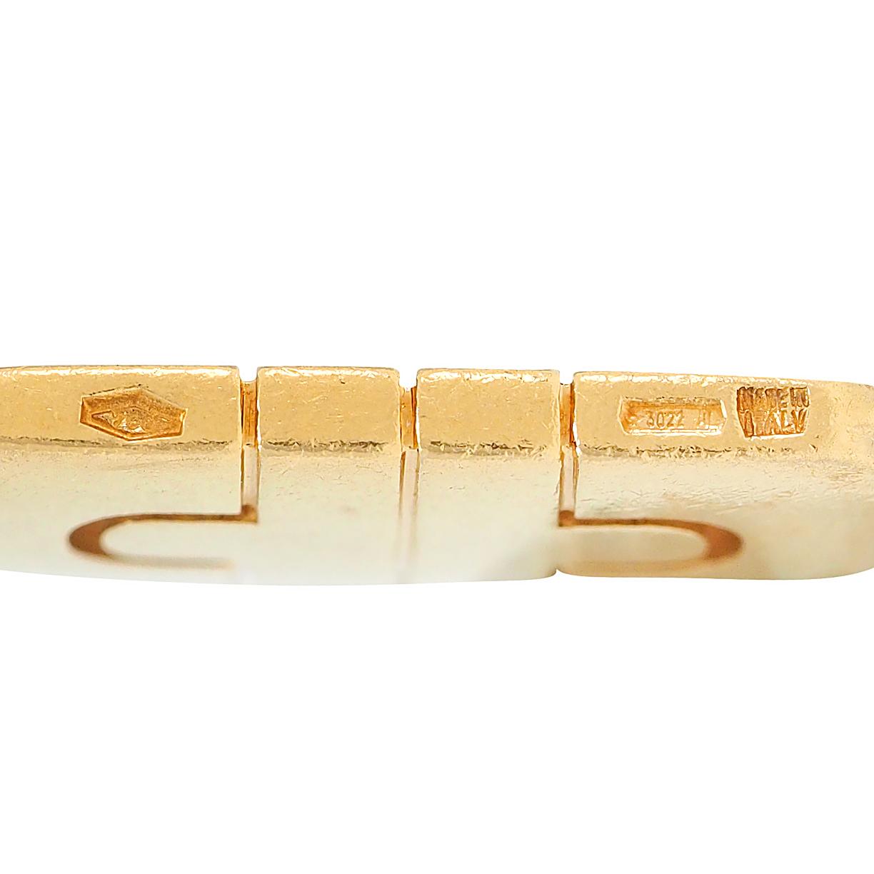 Bulgari 1990's 18 Karat Yellow Gold Vintage Parentesi Pendant Charm