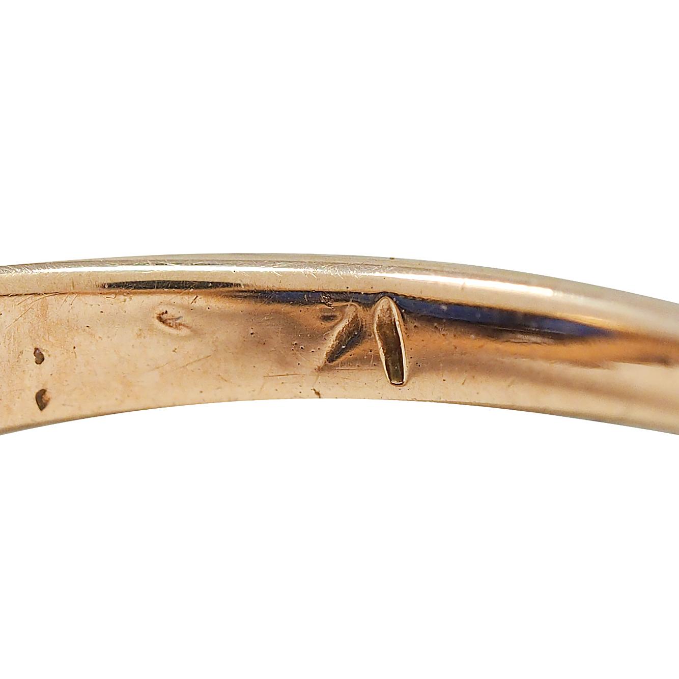 Victorian 3.72 CTW Diamond Sapphire 14K Gold Antique Cluster Halo Band Ring