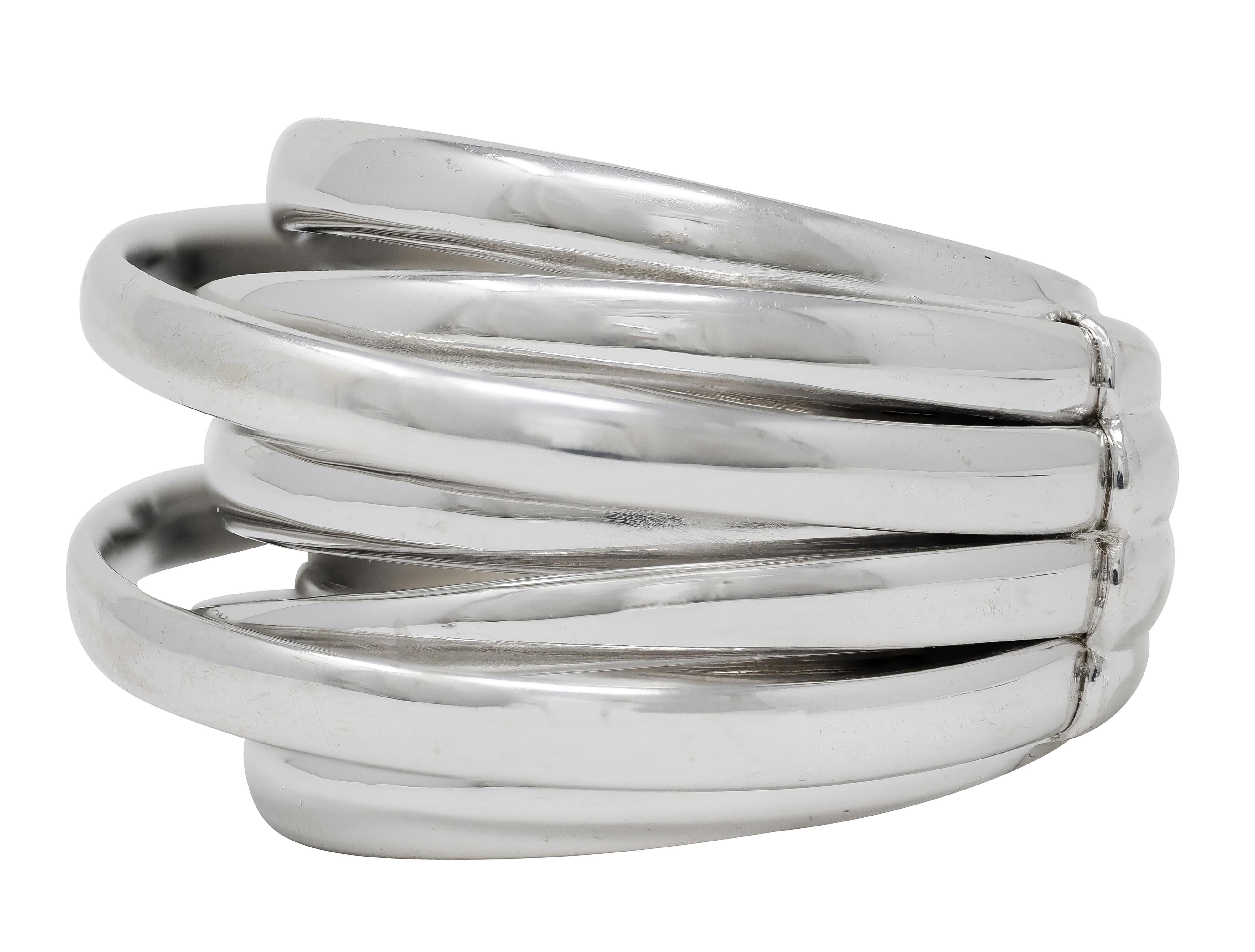 De Grisogono Contemporary 18 Karat White Gold Domed Allegra Band Ring