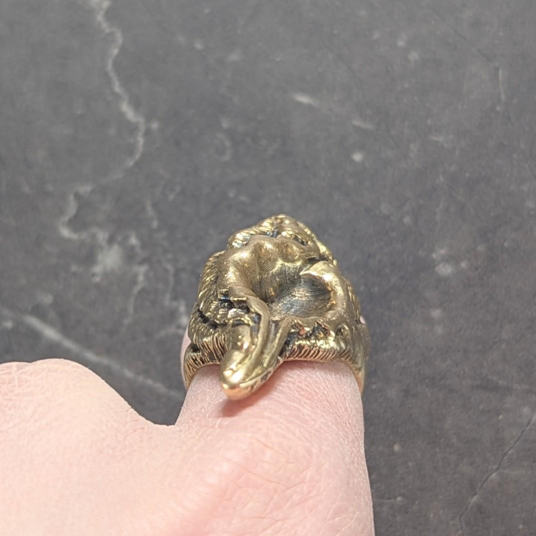Ilias LaLaounis 1970's 18 Karat Yellow Gold Vintage Conch Seashell Ring