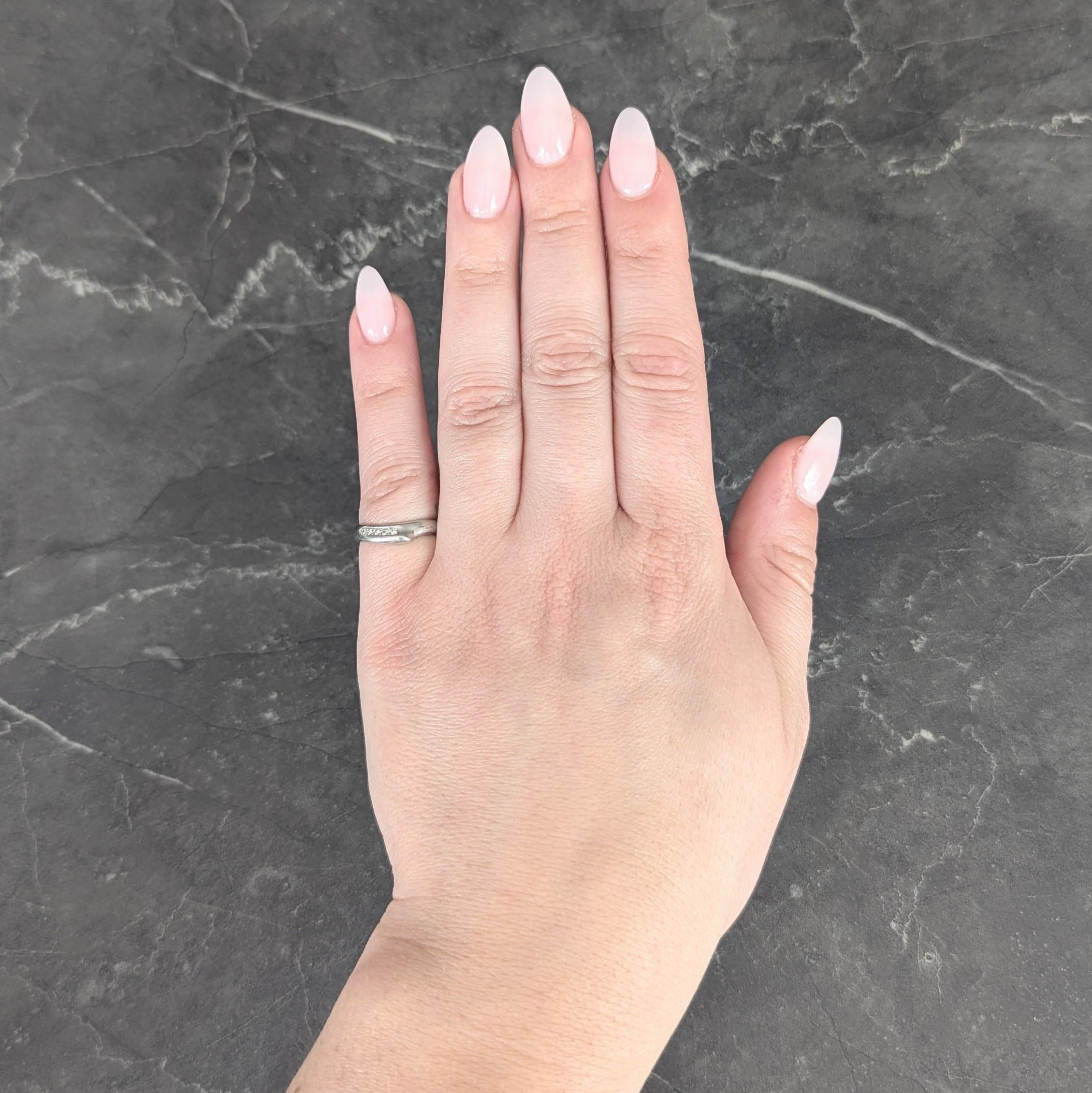 Elsa Peretti Tiffany & Co. 2020 Diamond Platinum Contour Open Heart Band Ring