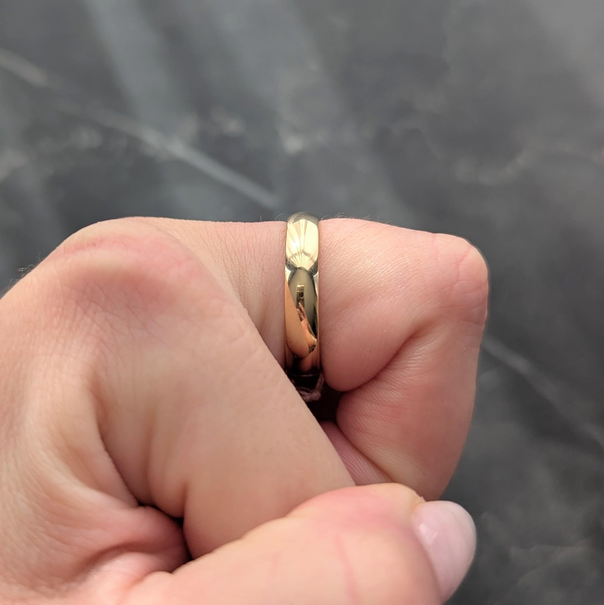 Tiffany & Co. 1990's 18 Karat Yellow Gold Vintage Wedding Band Ring