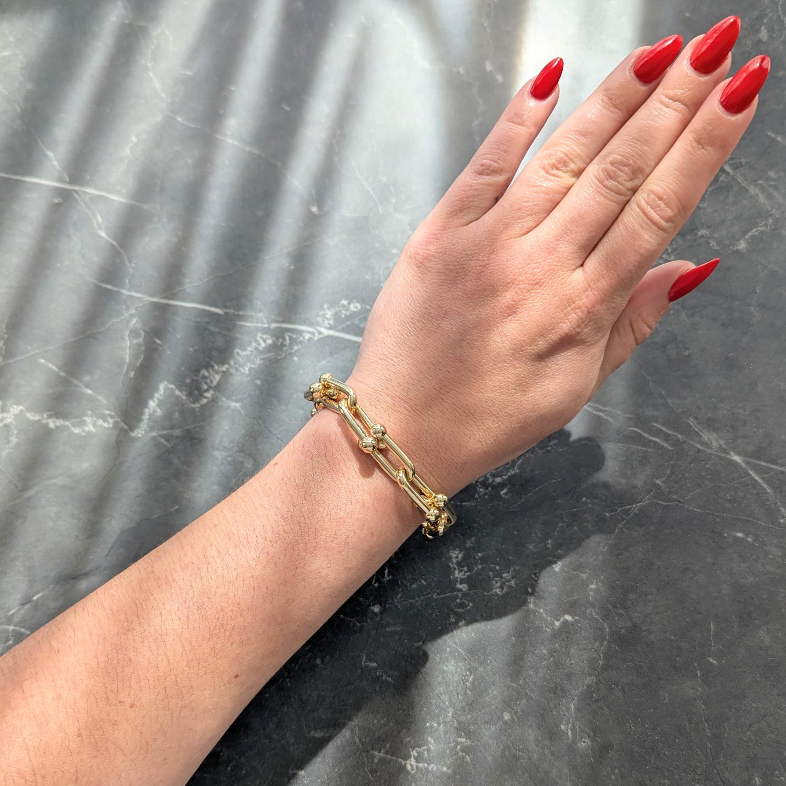 Tiffany & Co. Contemporary 18 Karat Yellow Gold Large Hardware Bracelet