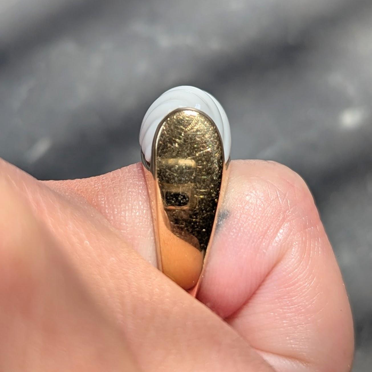 Bvlgari Ceramic 18 Karat Yellow Gold Vintage Chandra Ring