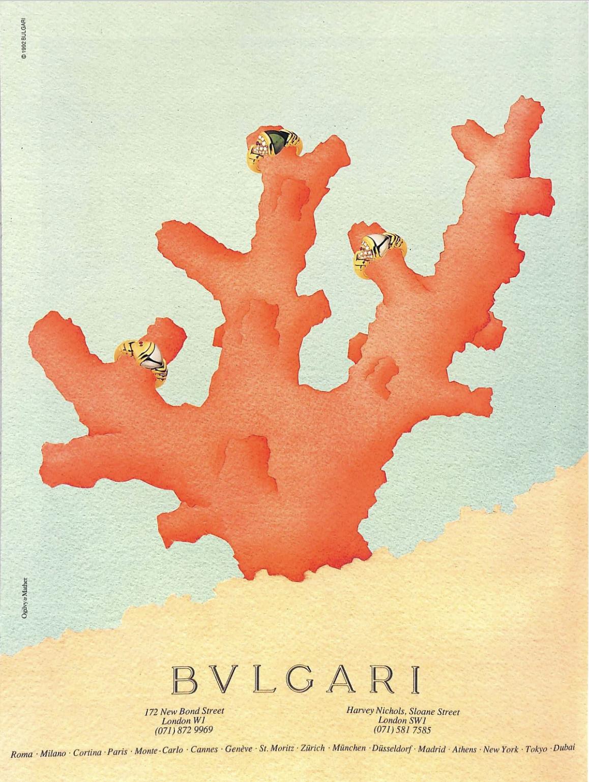 Bulgari 1990's Ruby 18 Karat Two-Tone Gold Naturalia Fish Ring