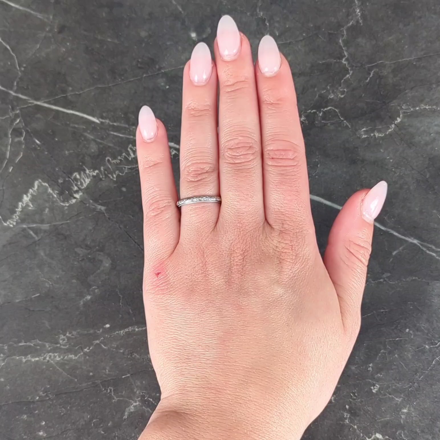 Art Deco 18 Karat Gold Antique Vintage Orange Blossom Heart Wedding Band Ring