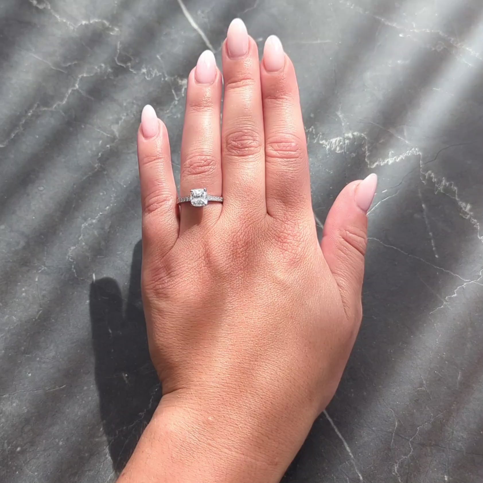 Tiffany & Co. Contemporary 1.59 CTW Cushion Diamond Platinum Engagement Ring