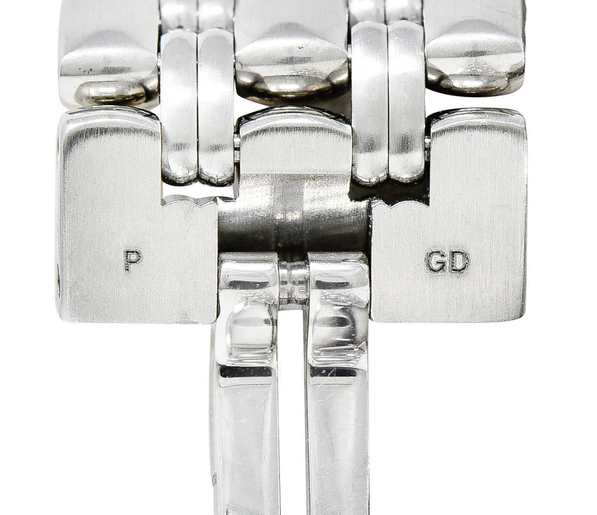 Hermes 1.25 CTW Diamond Stainless Steel Cape Cod Watch Braceletbracelet - Wilson's Estate Jewelry