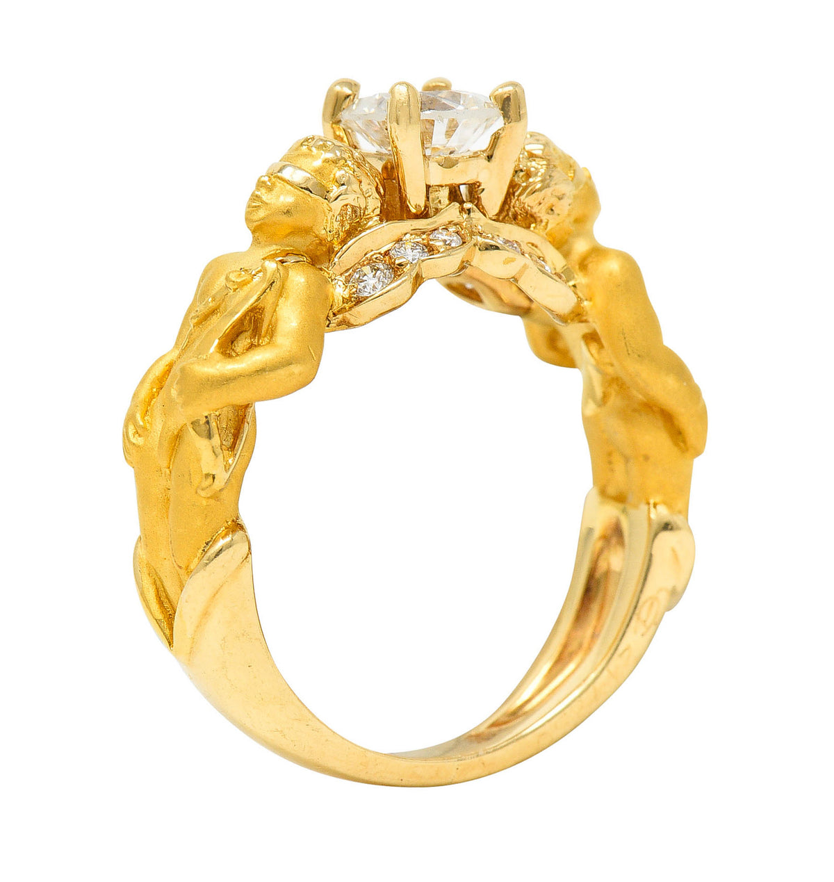 Carrera Y Carrera 0.75 CTW Diamond 18 Karat Gold Cupid RingRing - Wilson's Estate Jewelry