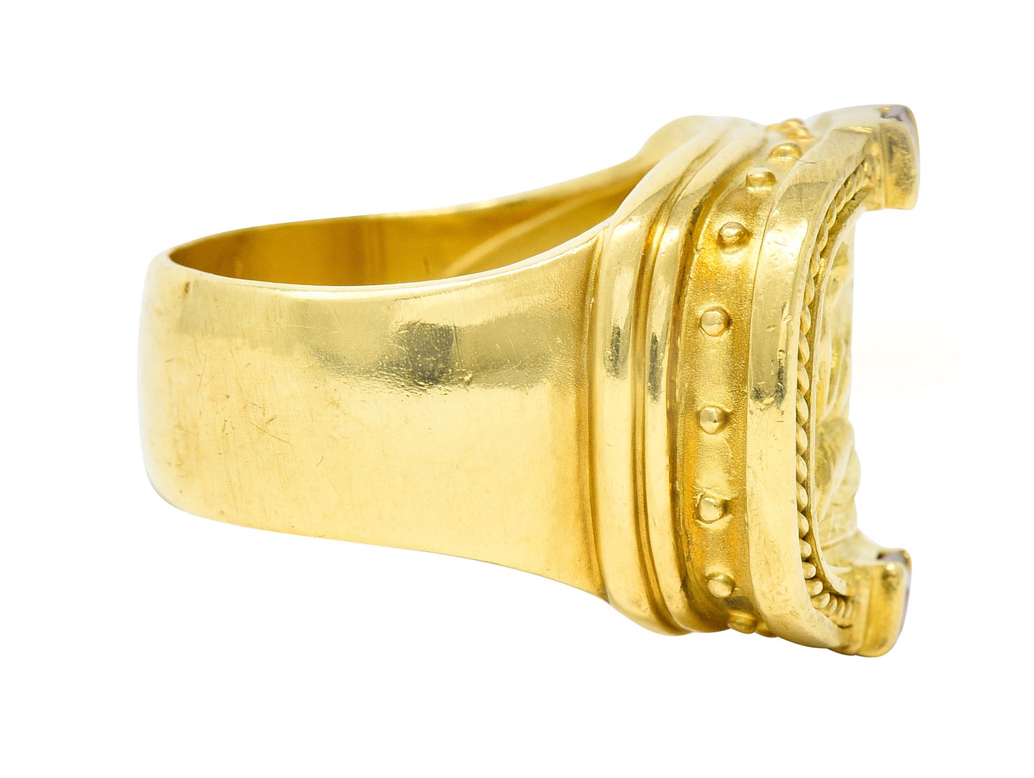 SeidenGang Ruby 18 Karat Yellow Gold Cupid Venus Classic RingRing - Wilson's Estate Jewelry