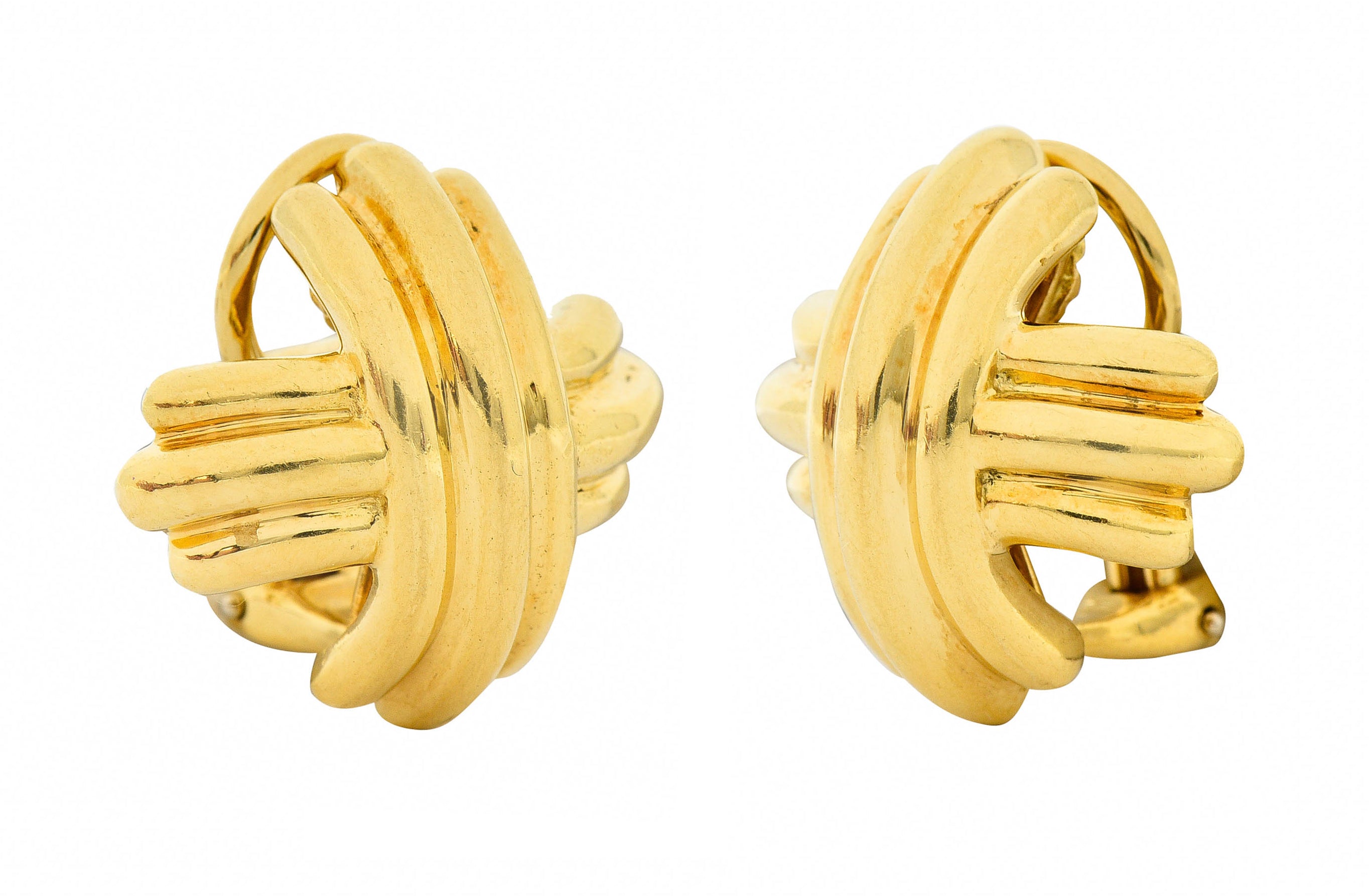 Tiffany & Co. Vintage 18 Karat Gold Signature X Cross EarringsEarrings - Wilson's Estate Jewelry