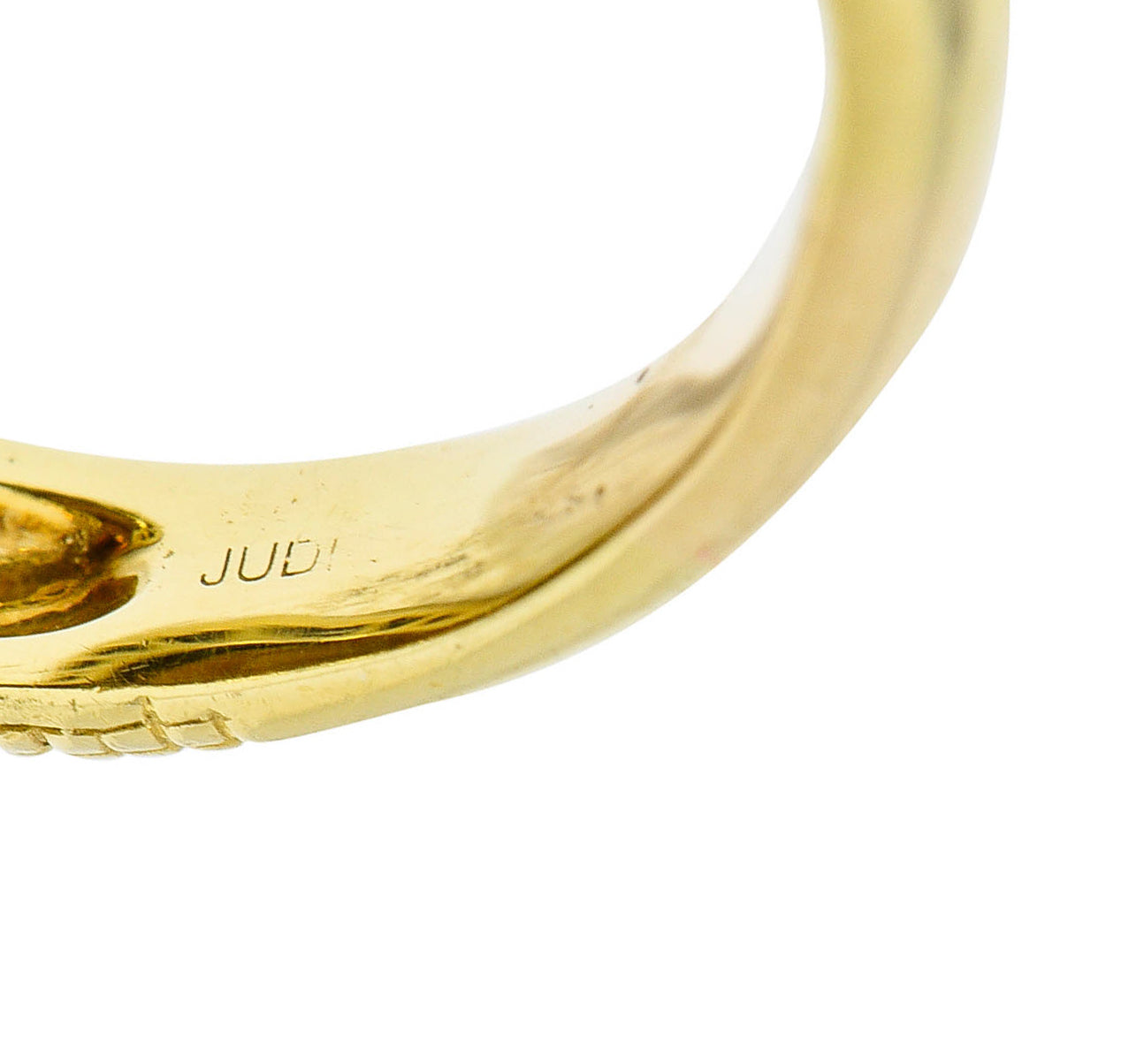 Judith Ripka Citrine Diamond & Fancy Colored Diamond 18 Karat Gold Monaco RingRing - Wilson's Estate Jewelry