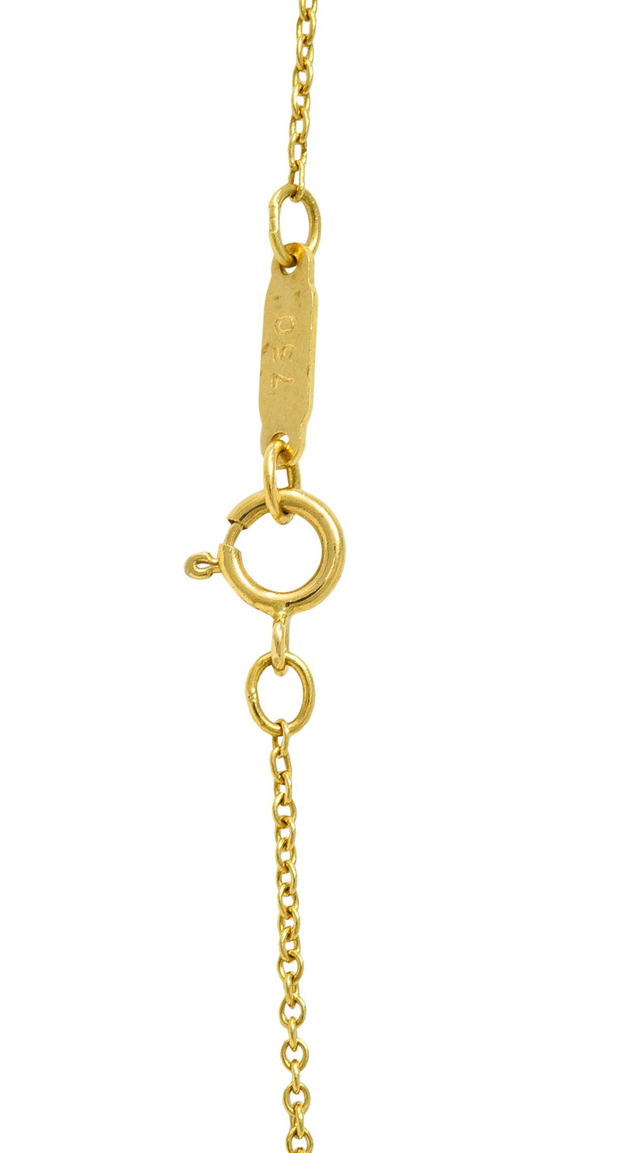 1990's Tiffany & Co. Vintage 18 Karat Gold Bow Pendant Necklace - Wilson's Estate Jewelry