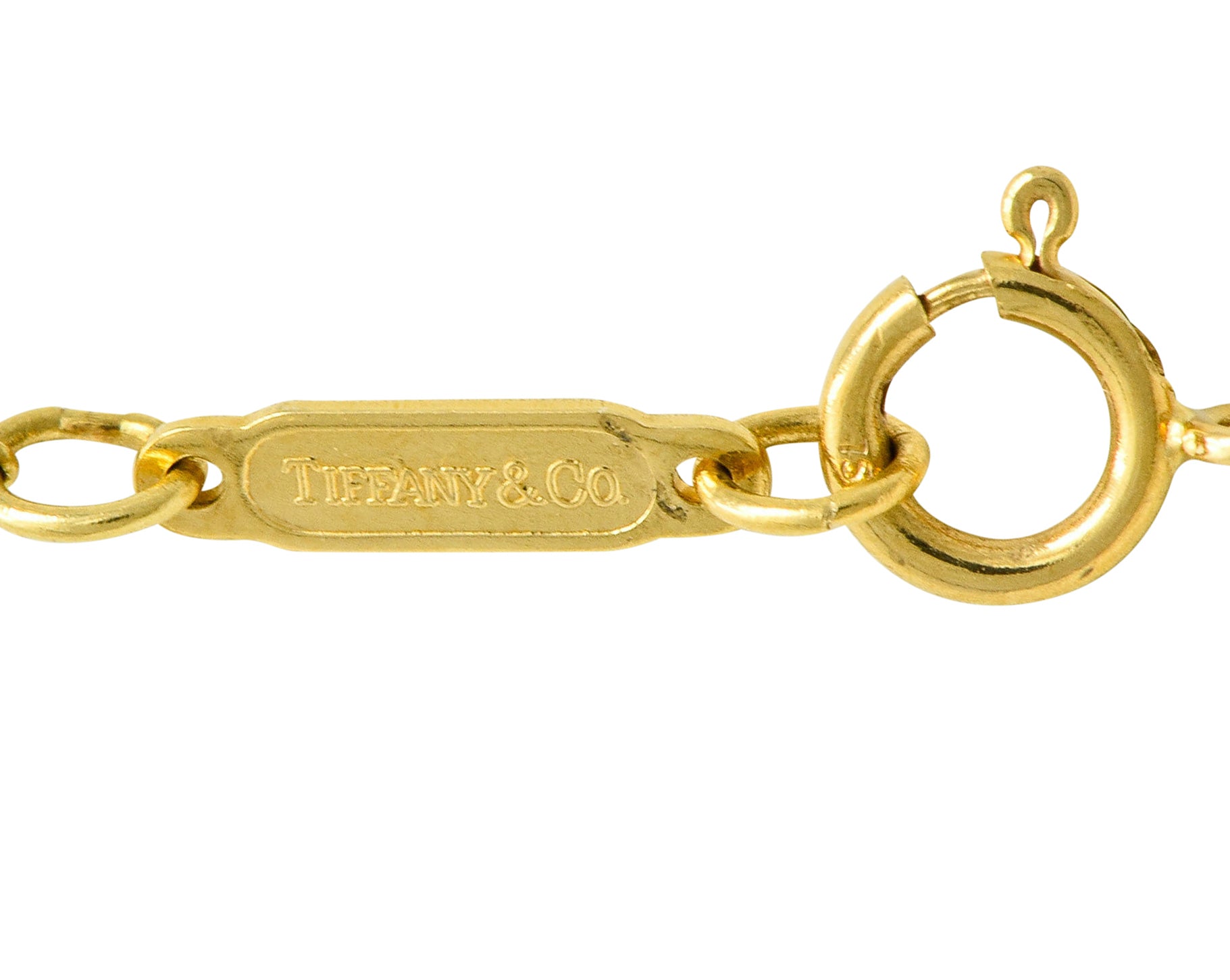 1990's Tiffany & Co. Vintage 18 Karat Gold Bow Pendant Necklace - Wilson's Estate Jewelry