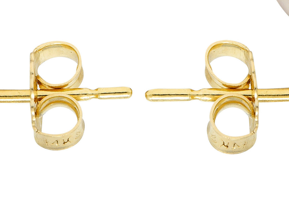 Mikimoto Vintage Cultured Pearl 18 Karat Gold Stud EarringsEarrings - Wilson's Estate Jewelry
