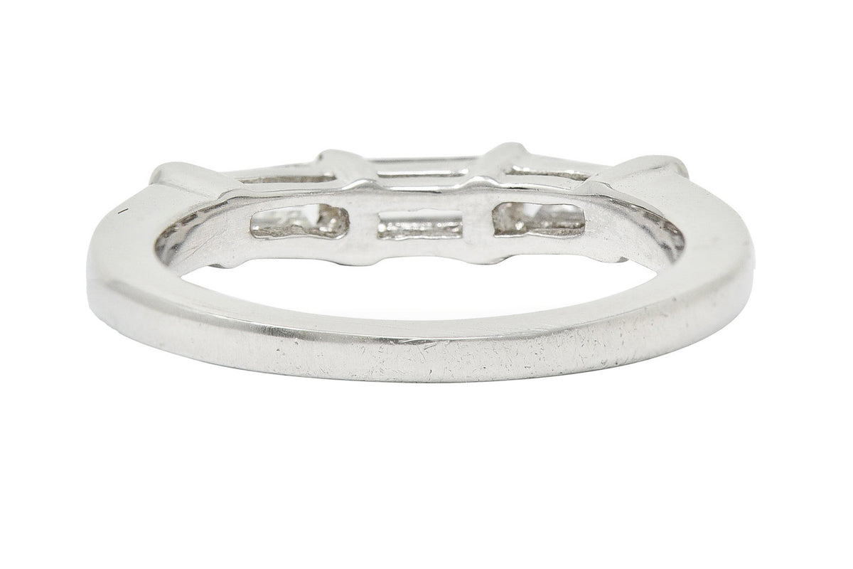 1950's Mid-Century 0.50 CTW Baguette Diamond Platinum Band RingRing - Wilson's Estate Jewelry