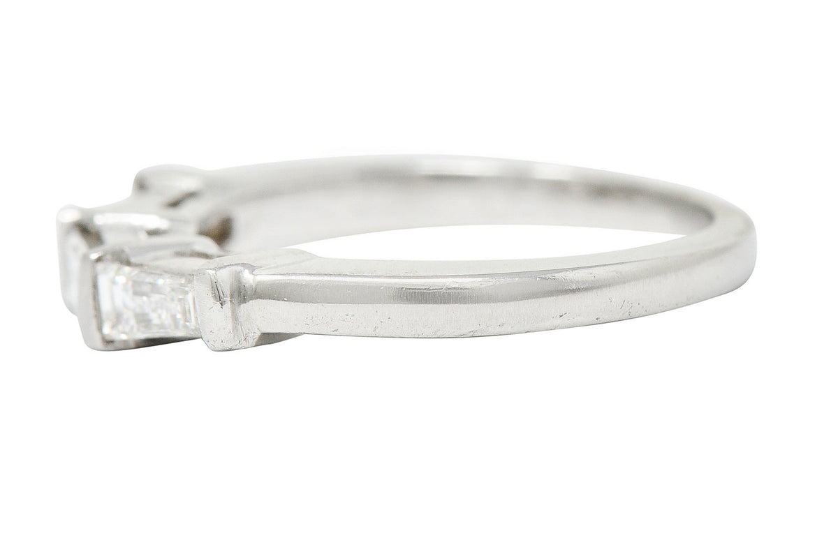 1950's Mid-Century 0.50 CTW Baguette Diamond Platinum Band RingRing - Wilson's Estate Jewelry