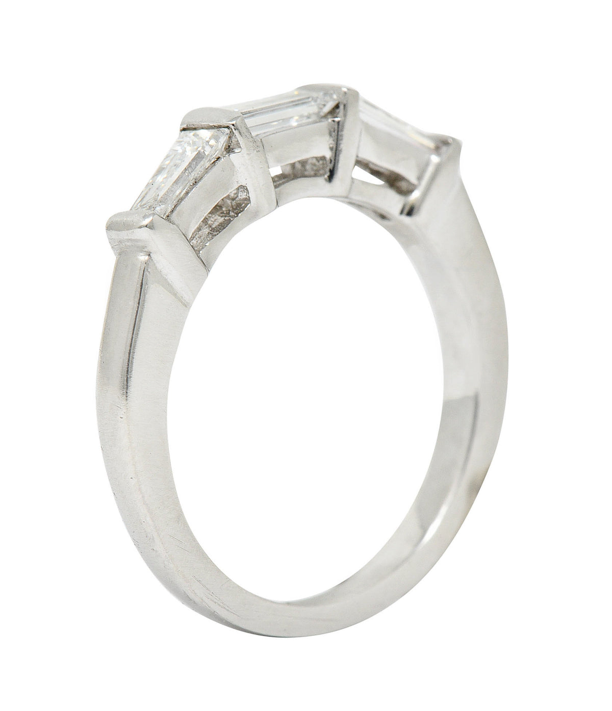 1950's Mid-Century 0.50 CTW Baguette Diamond Platinum Band RingRing - Wilson's Estate Jewelry