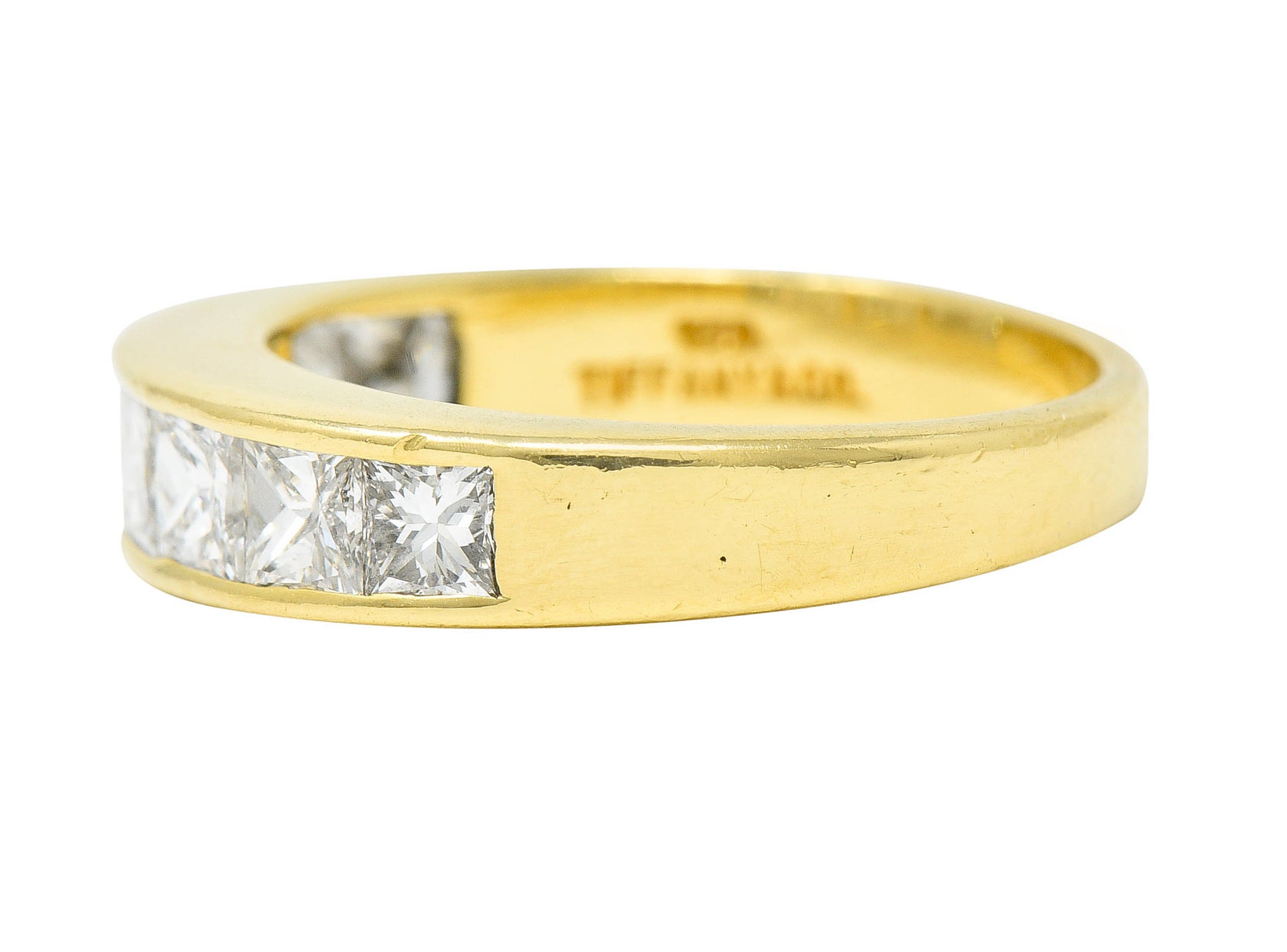 Tiffany & Co. 1.69 CTW Diamond 18 Karat Gold Channel Band RingRing - Wilson's Estate Jewelry