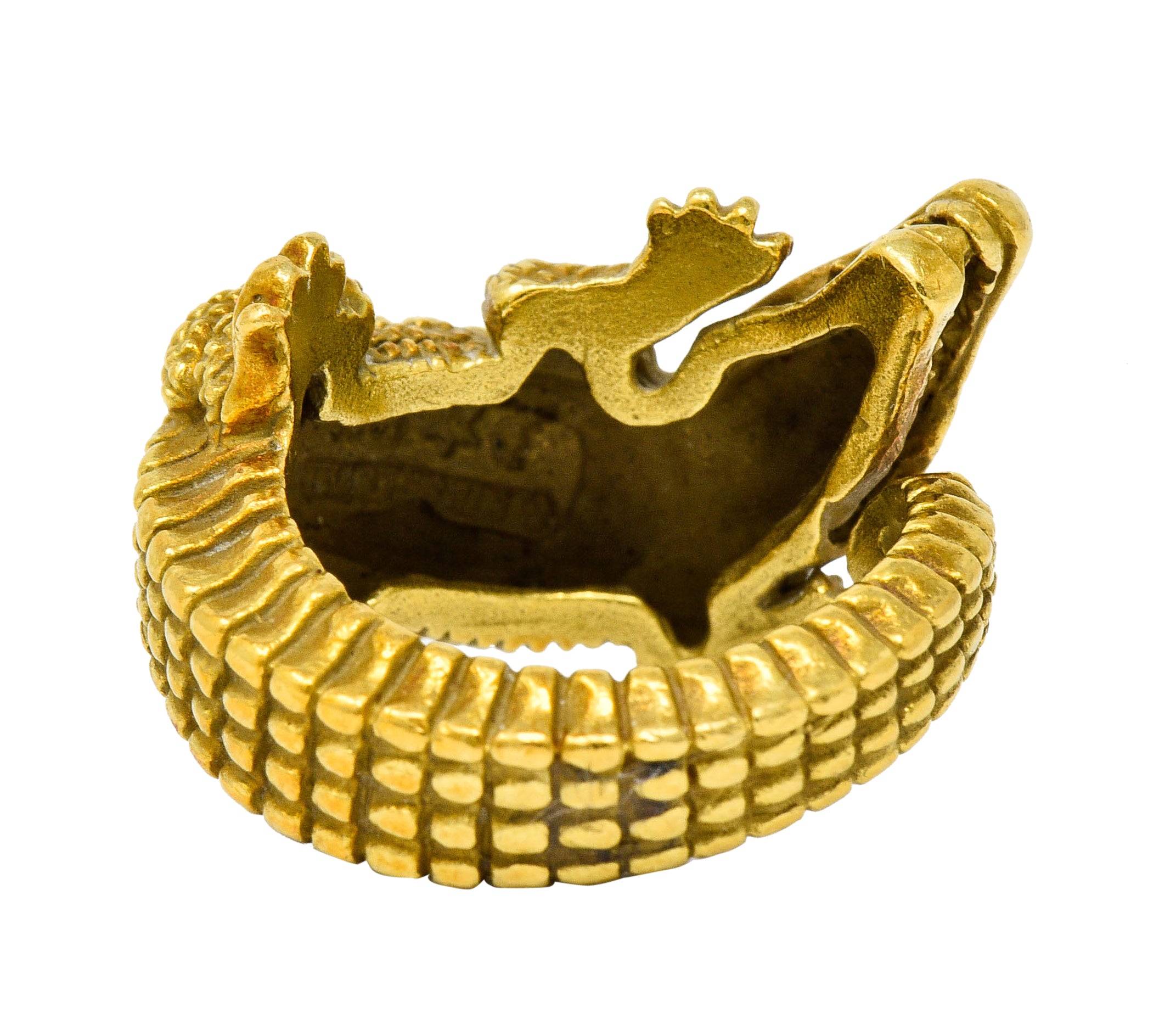 1988 Kieselstein Cord Vintage 18 Karat Green Gold Alligator RingRing - Wilson's Estate Jewelry
