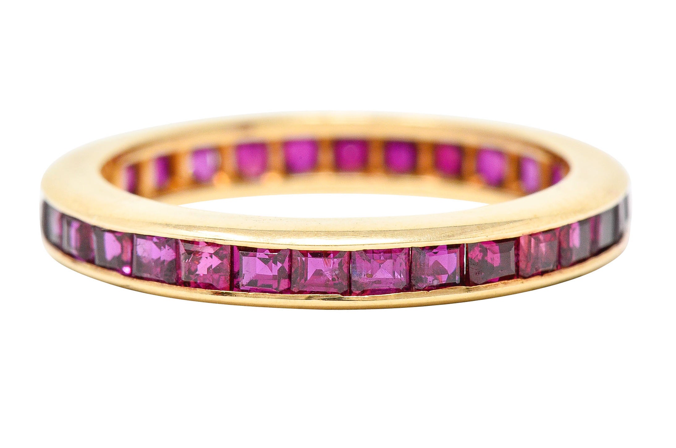 1960's Vintage 2.00 CTW Ruby 14 Karat Gold Eternity Band RingRing - Wilson's Estate Jewelry