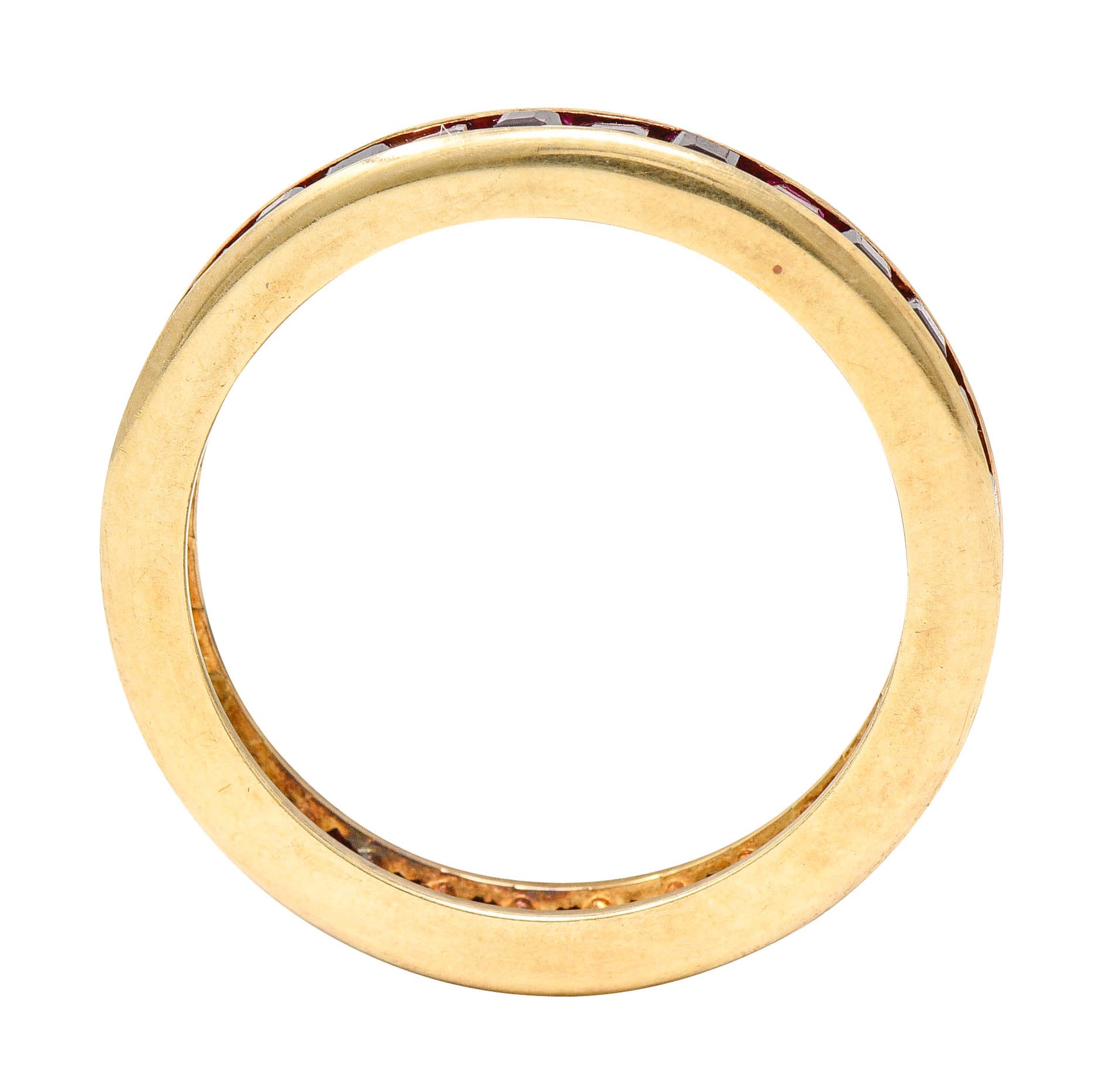 1960's Vintage 2.00 CTW Ruby 14 Karat Gold Eternity Band RingRing - Wilson's Estate Jewelry