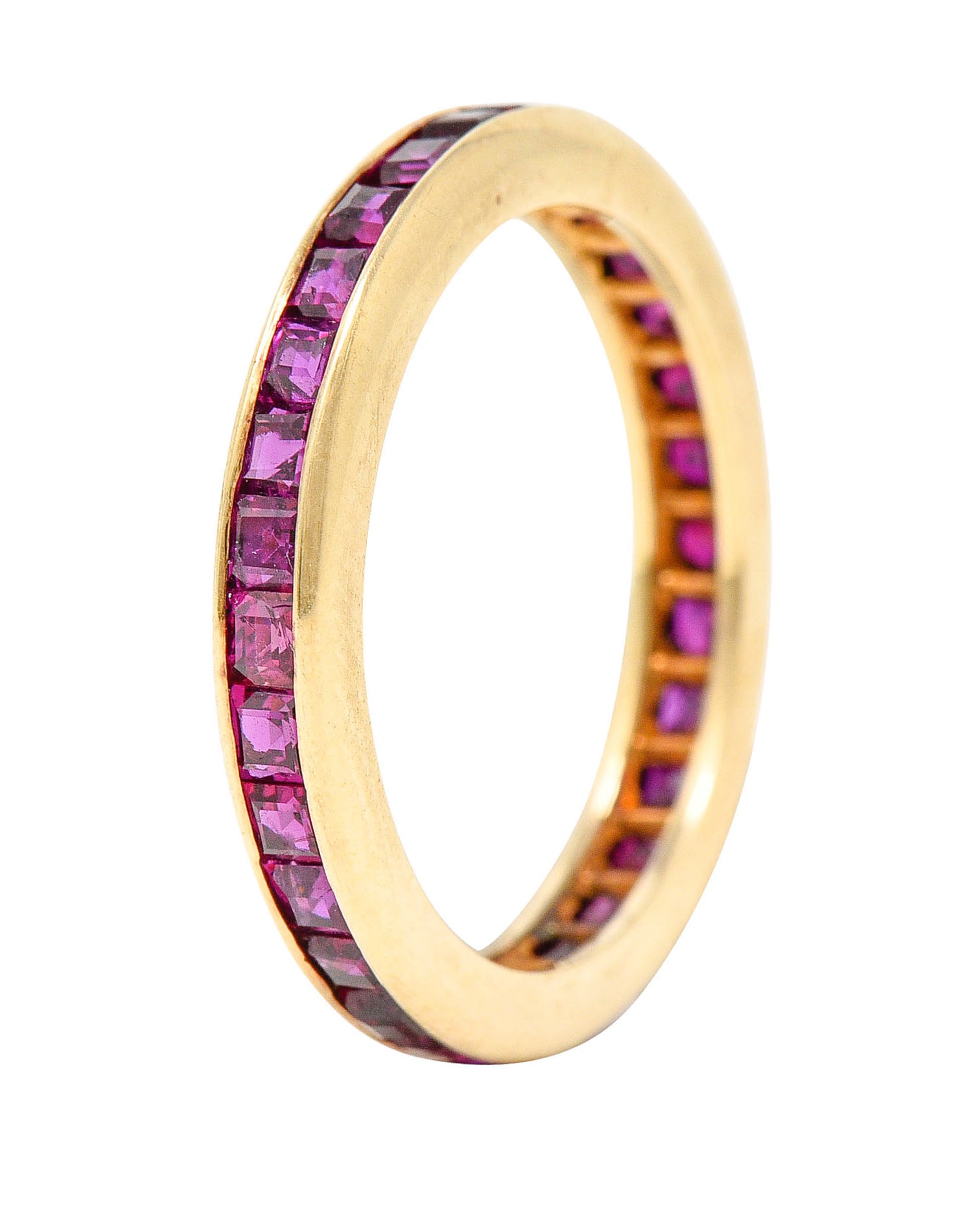 1960's Vintage 2.00 CTW Ruby 14 Karat Gold Eternity Band RingRing - Wilson's Estate Jewelry