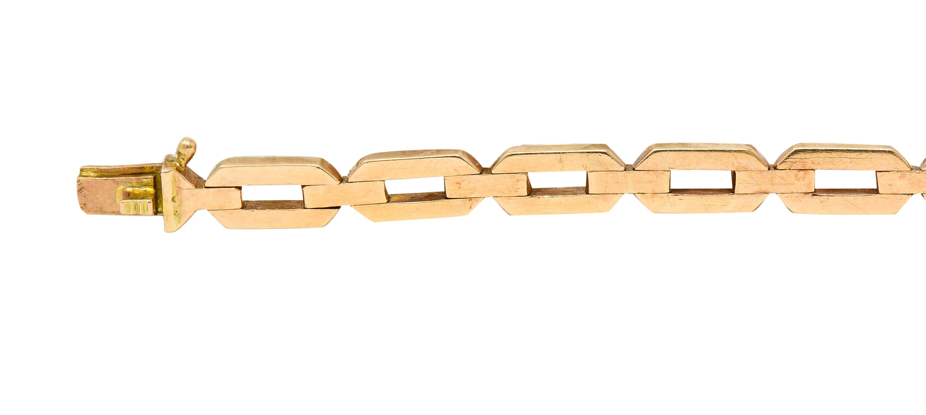 1920's Russian 4.00 CTW No Heat Ceylon Sapphire Diamond 14 Karat Two-Tone Gold Bracelet GIAbracelet - Wilson's Estate Jewelry